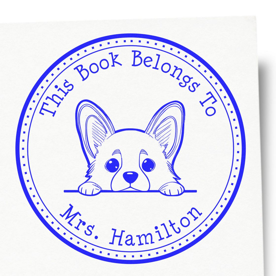 Corgi Customized Desk of Stamp - Engineer Seal Stamps