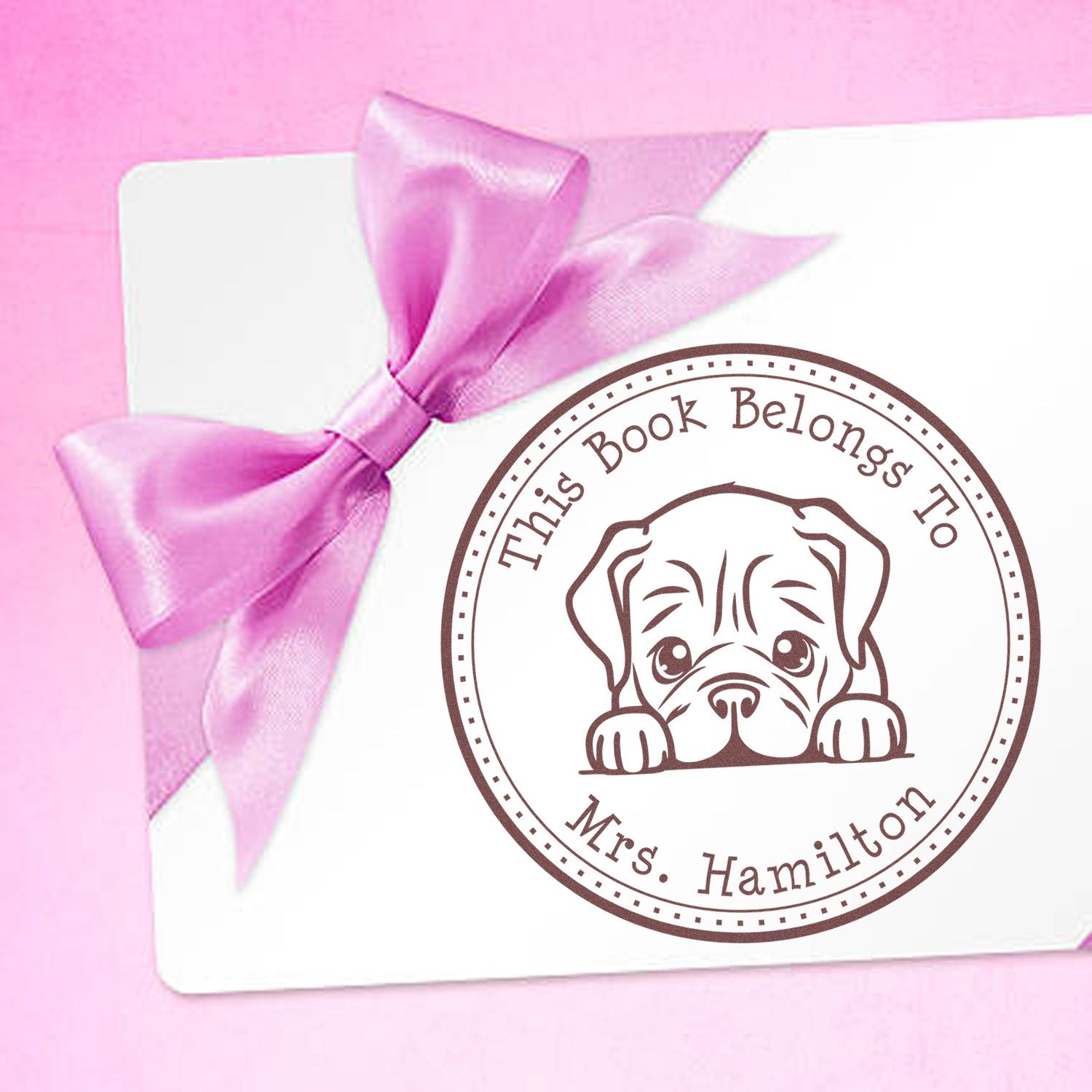 Self-Inking Dogue De Bordeaux Customized Private Library Stamp - Engineer Seal Stamps