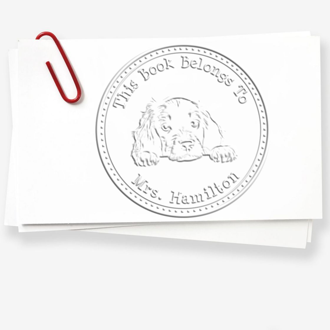 Handheld Gordon Setter Personalized Book Embossing Seal - Engineer Seal Stamps