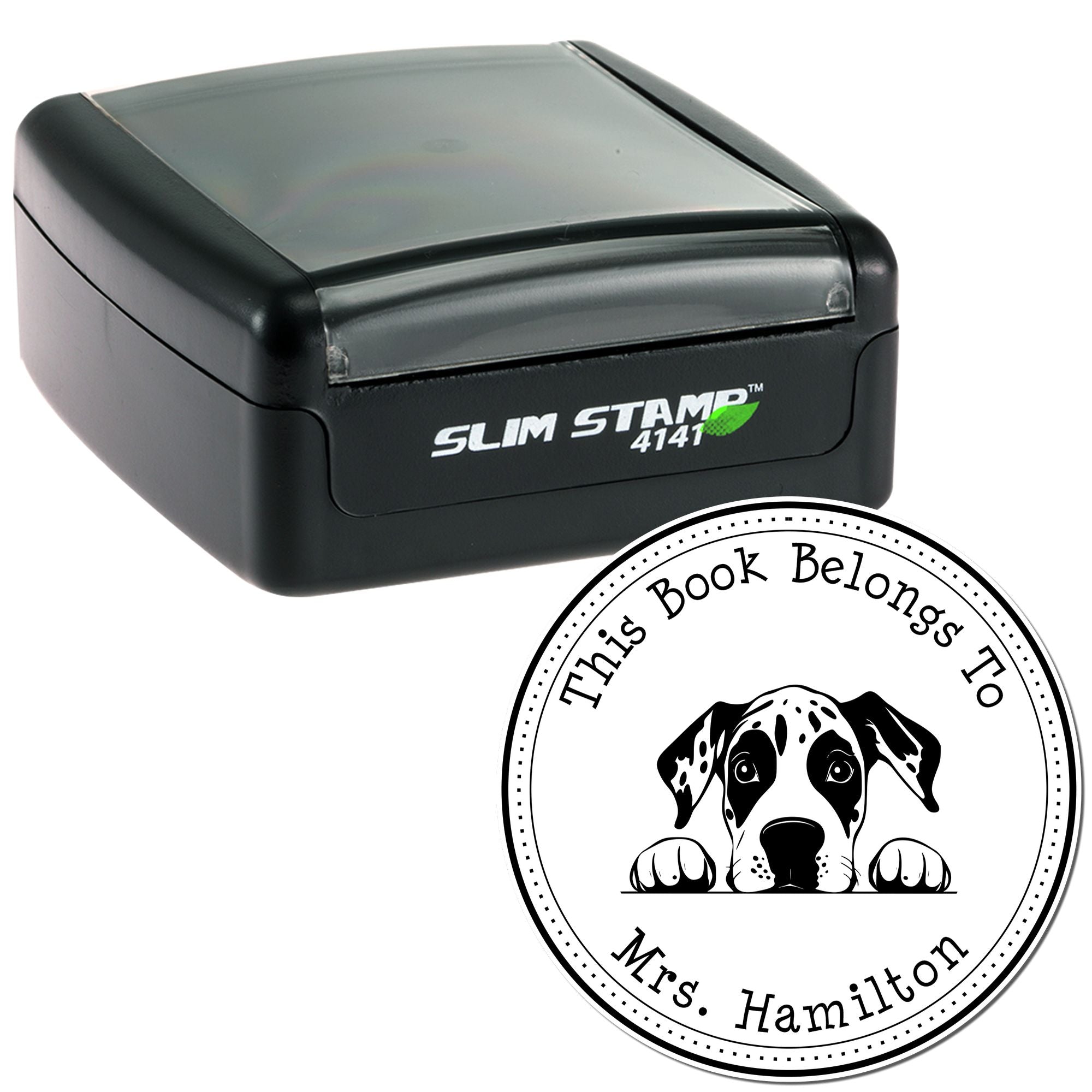 Great Dane Customized Book Label Stamp - Engineer Seal Stamps