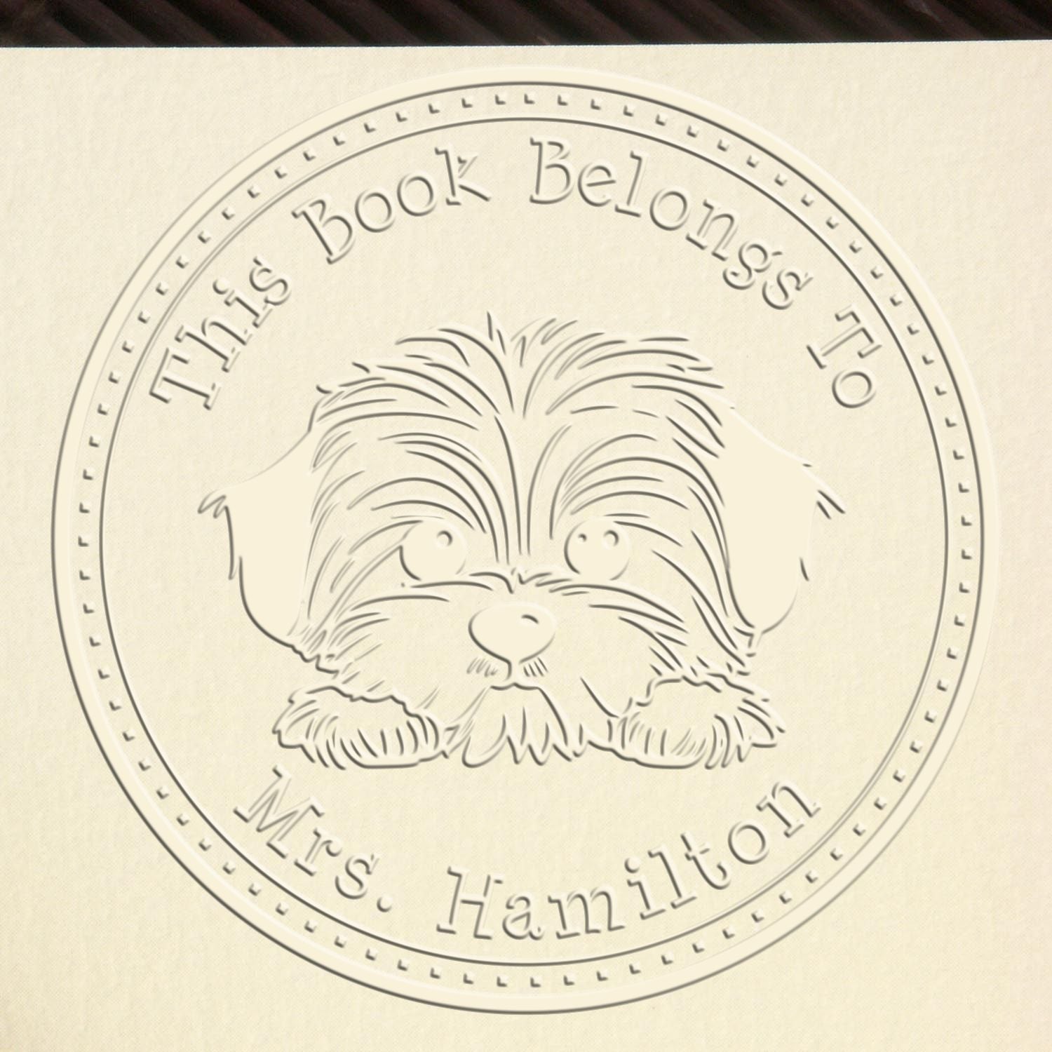 Havanese Personalized Librarian Embosser