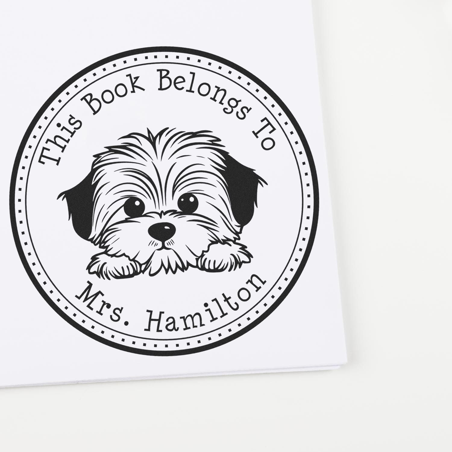 Havanese Custom Property of Stamper - Engineer Seal Stamps