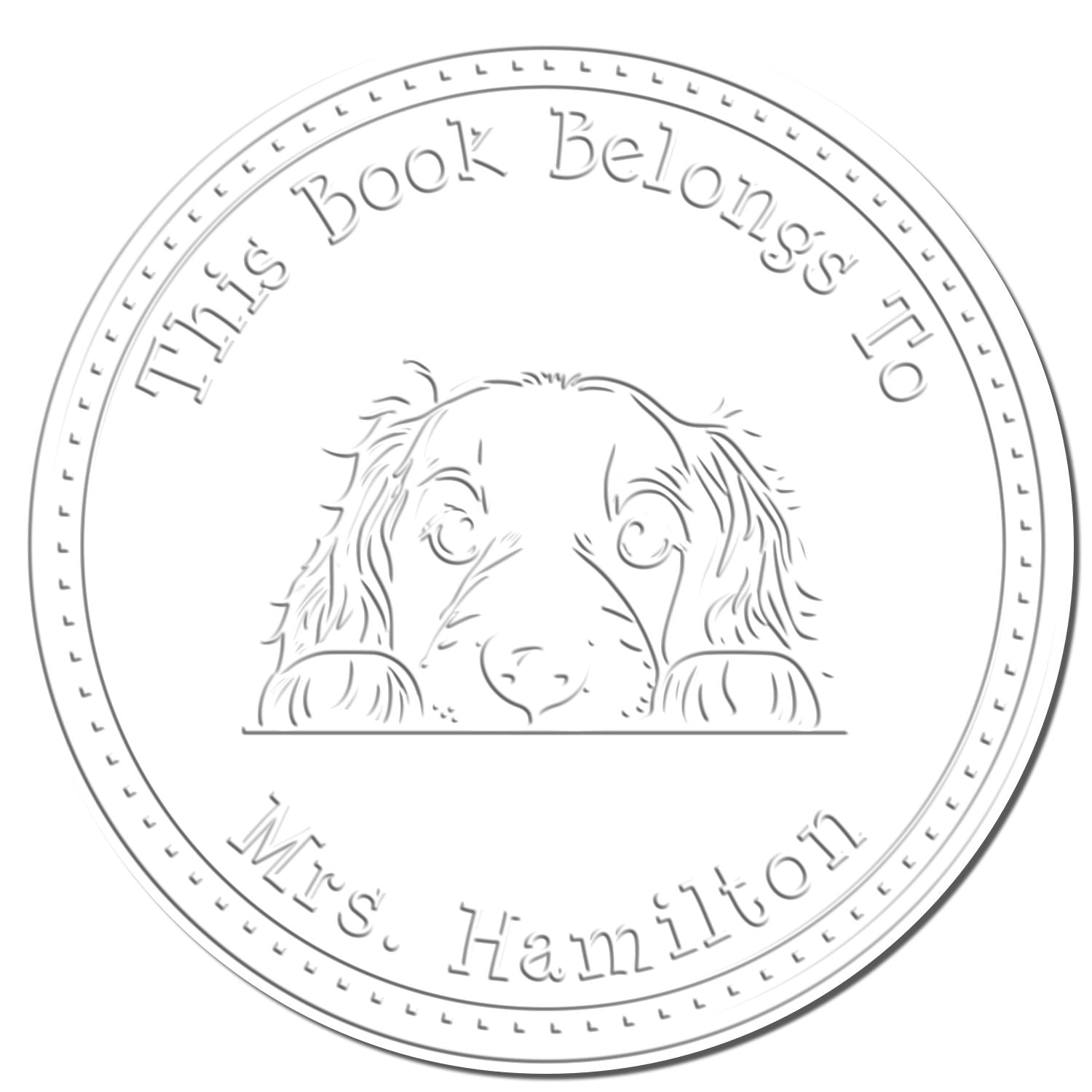 Desk Irish Setter Personalizable Seal Embossing Stamp - Engineer Seal Stamps