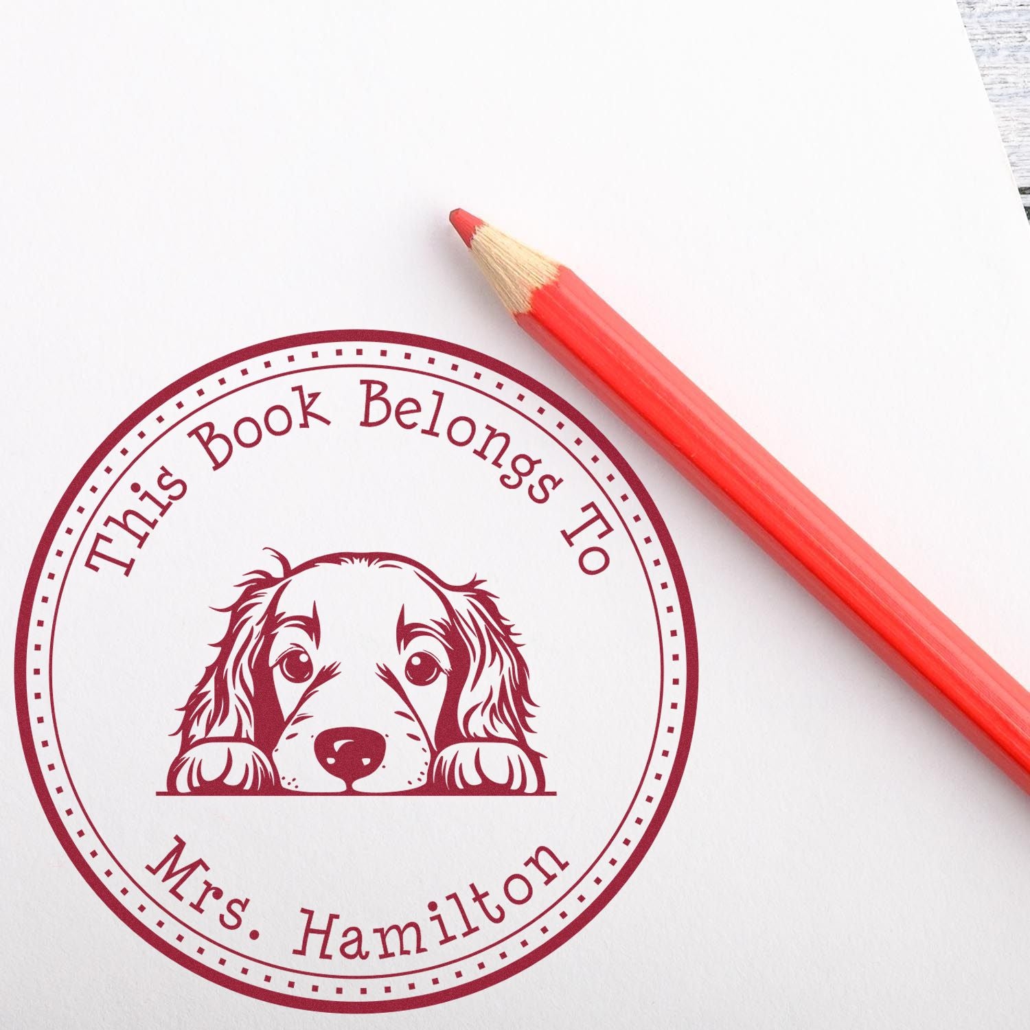 Irish Setter Custom Read it Return It Stamp - Engineer Seal Stamps