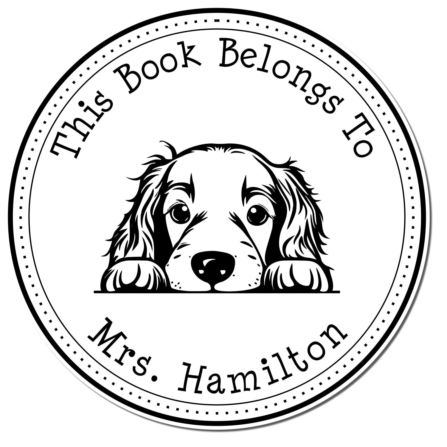 Irish Setter Custom Read it Return It Stamp - Engineer Seal Stamps