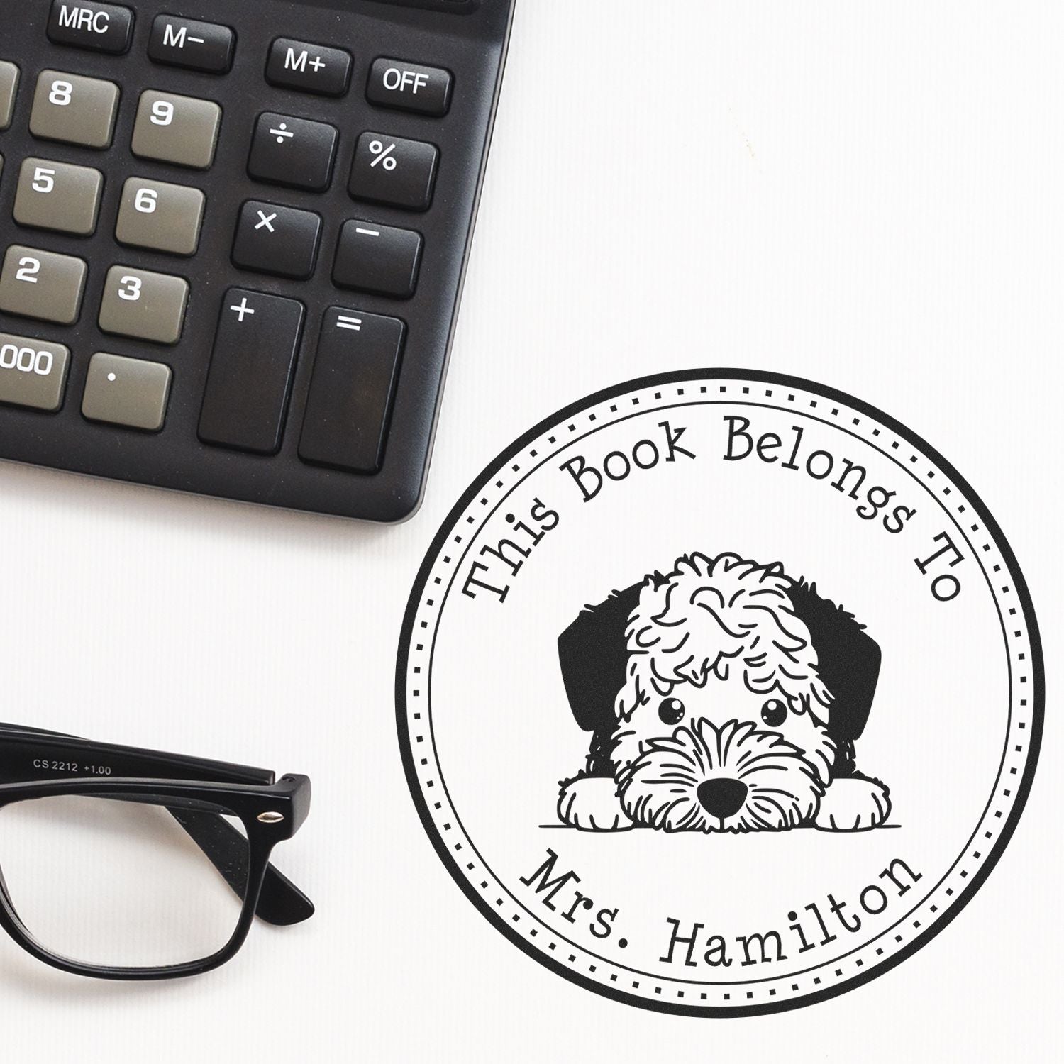 Lagotto Romagnolo Customizable Property of Stamper - Engineer Seal Stamps