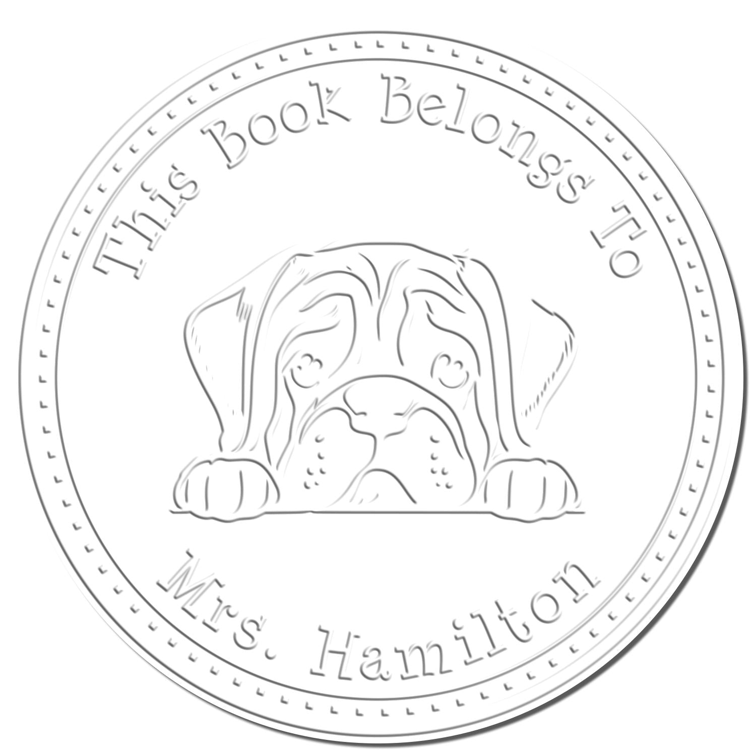 Desk Mastiff Customized Embossed Seal Stamp - Engineer Seal Stamps