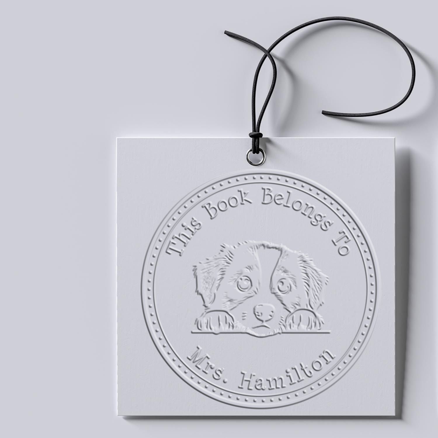 Desk Miniature American Shepherd Customized Embossing Seal Stamp - Engineer Seal Stamps