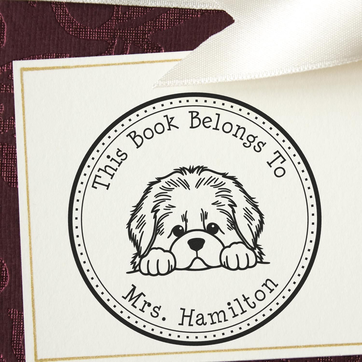 Newfoundland Custom Library Book Stamp - Engineer Seal Stamps