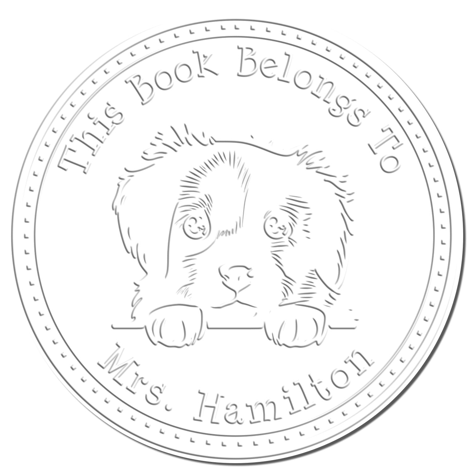 Desk Nova Scotia Duck Tolling Retriever Custom Book Embossing Seal Stamp - Engineer Seal Stamps