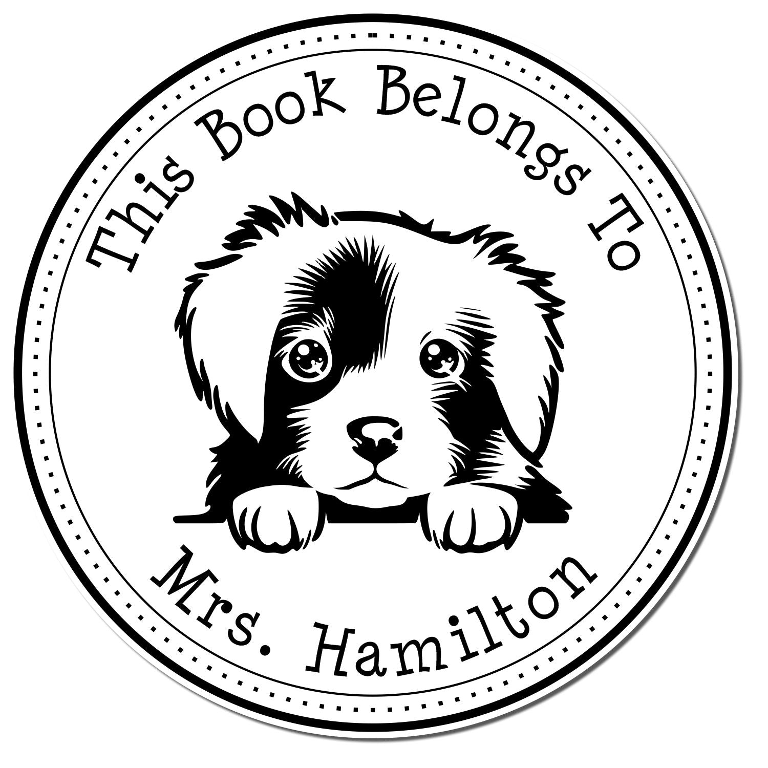 Nova Scotia Duck Tolling Retriever Customizable Desk of Stamper - Engineer Seal Stamps