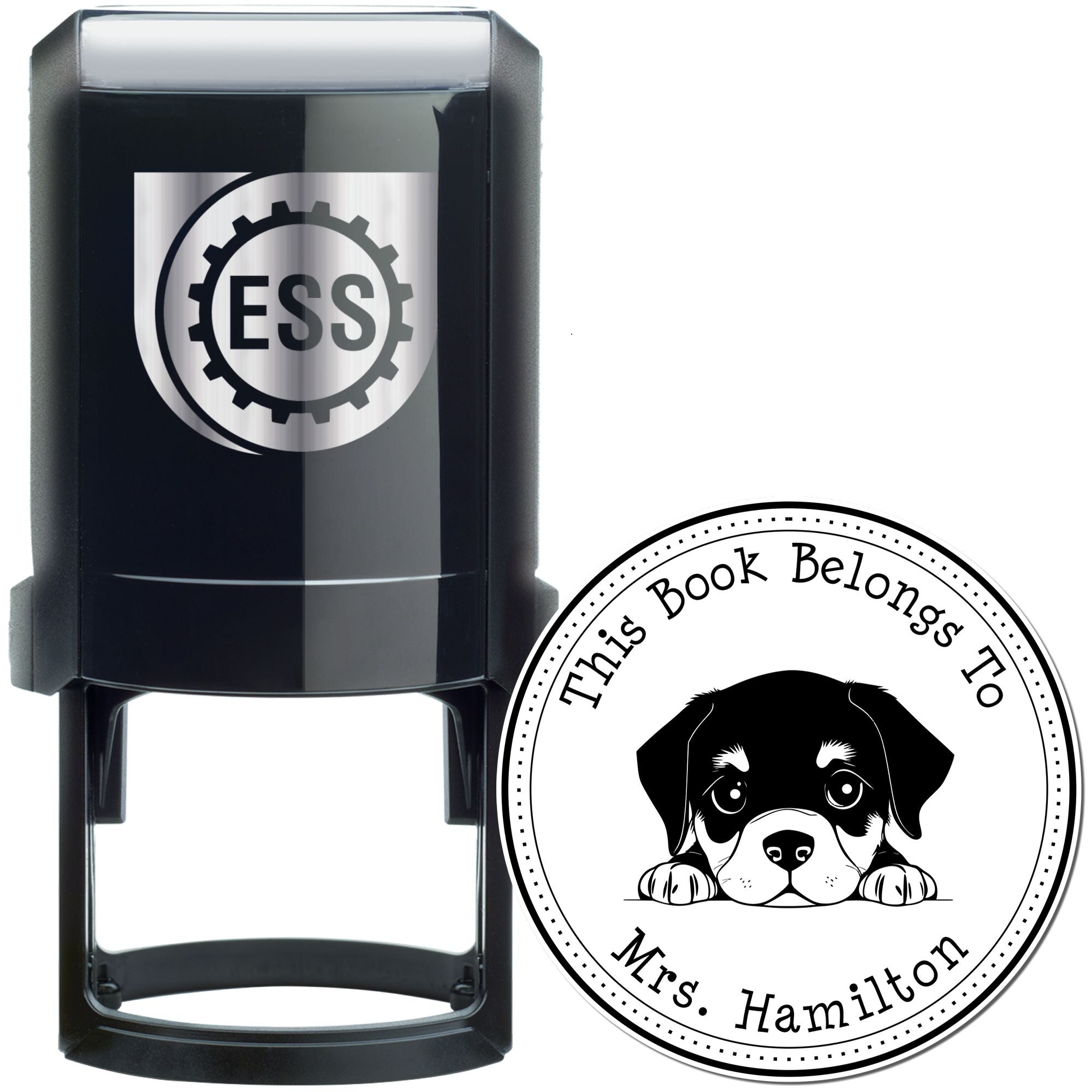 Self-Inking Rottweiler Personalizable From the Library of Stamper - Engineer Seal Stamps