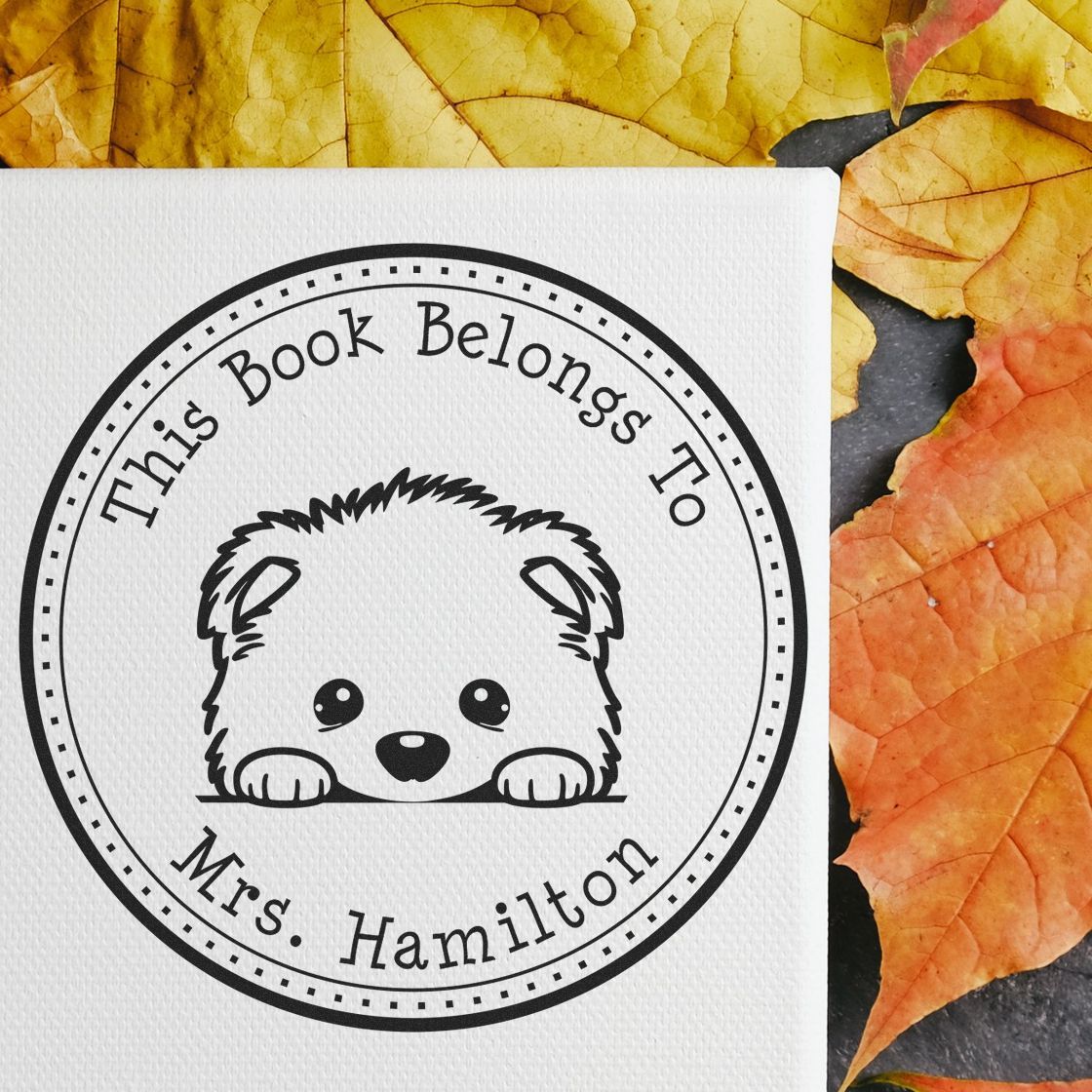 Samoyed Custom Library Name Stamp - Engineer Seal Stamps