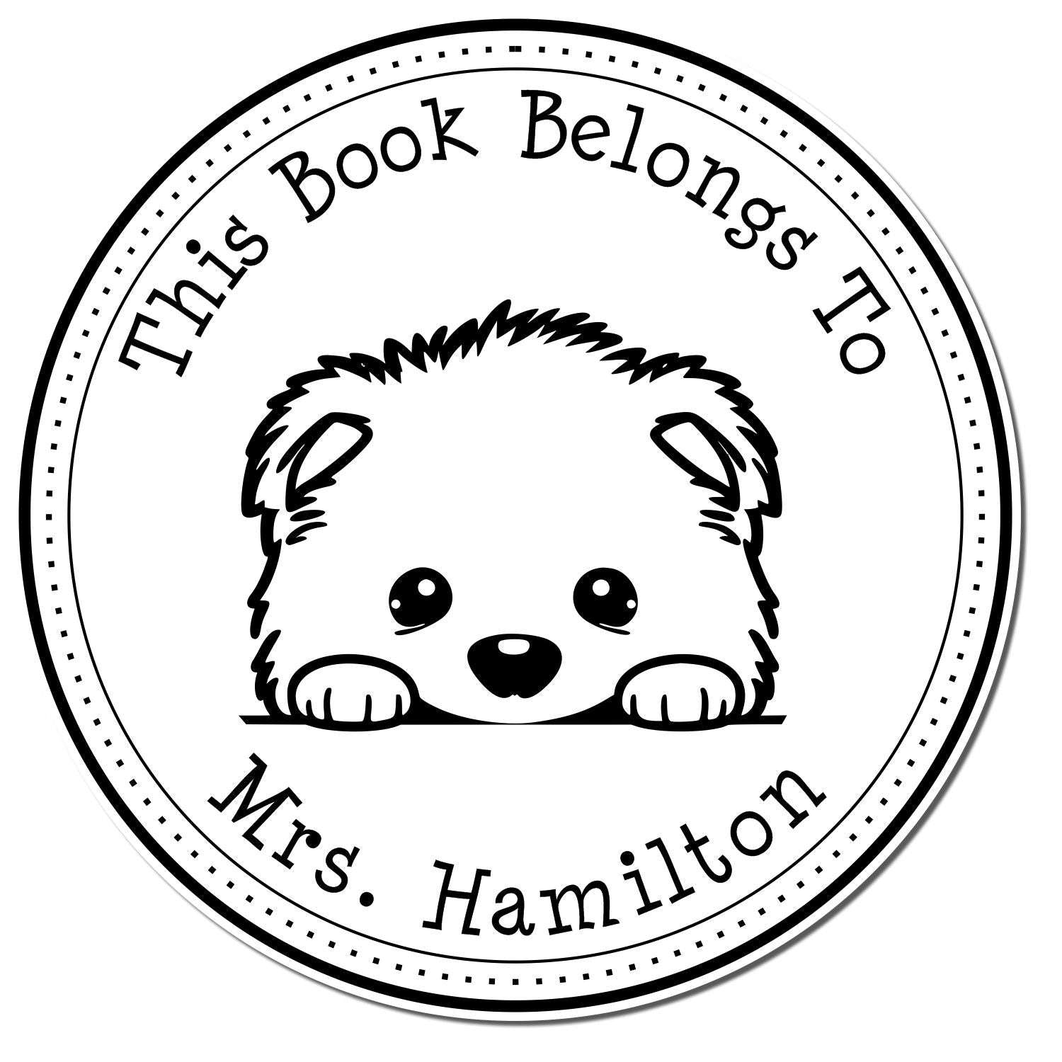 Samoyed Customizable Book Collection Stamp - Engineer Seal Stamps