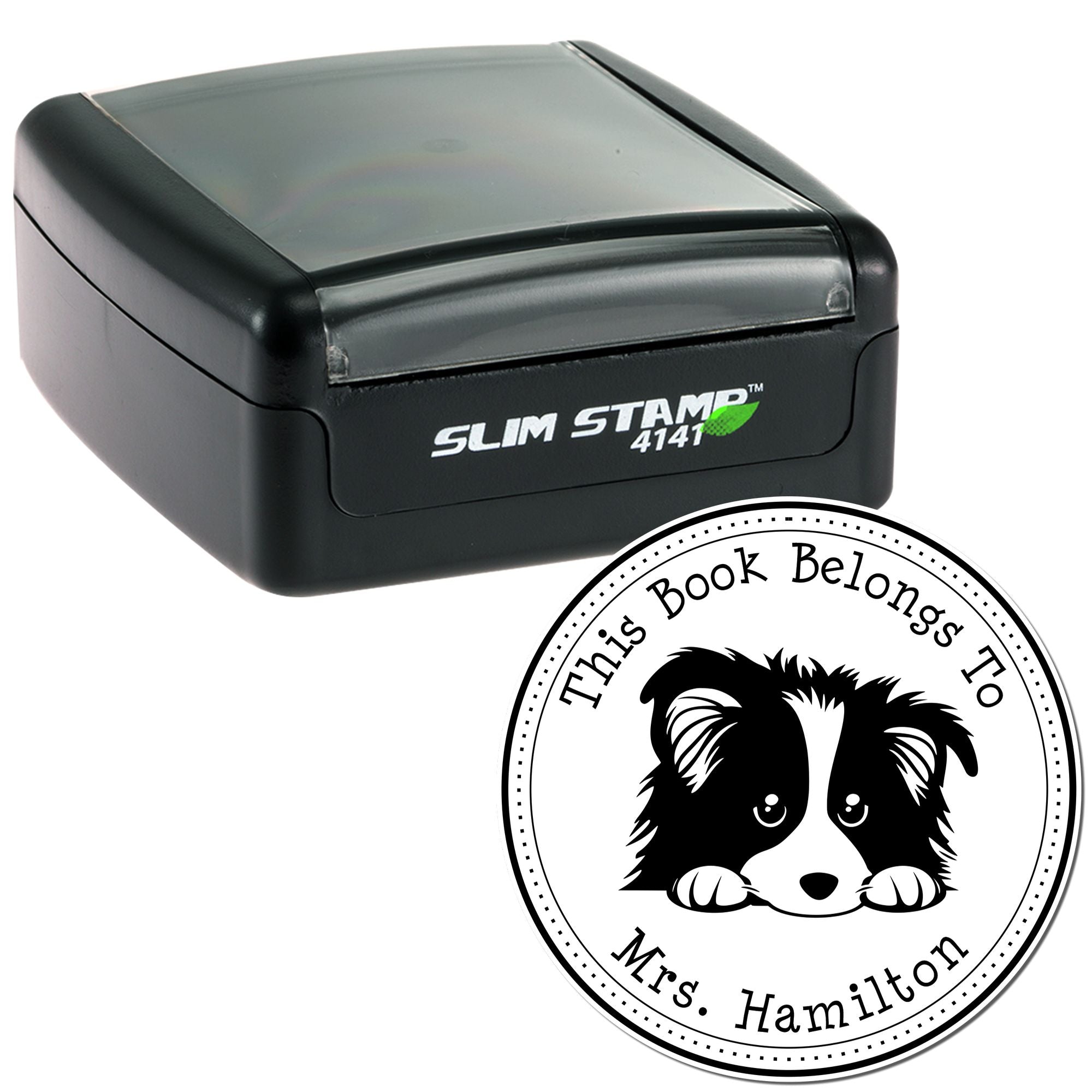Shetland Sheepdog Customizable Librarian Stamp - Engineer Seal Stamps