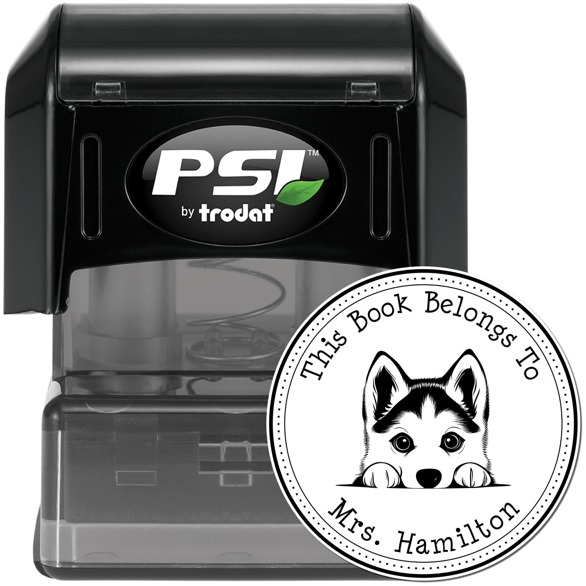 Siberian Husky Custom-Made Library of Stamper - Engineer Seal Stamps