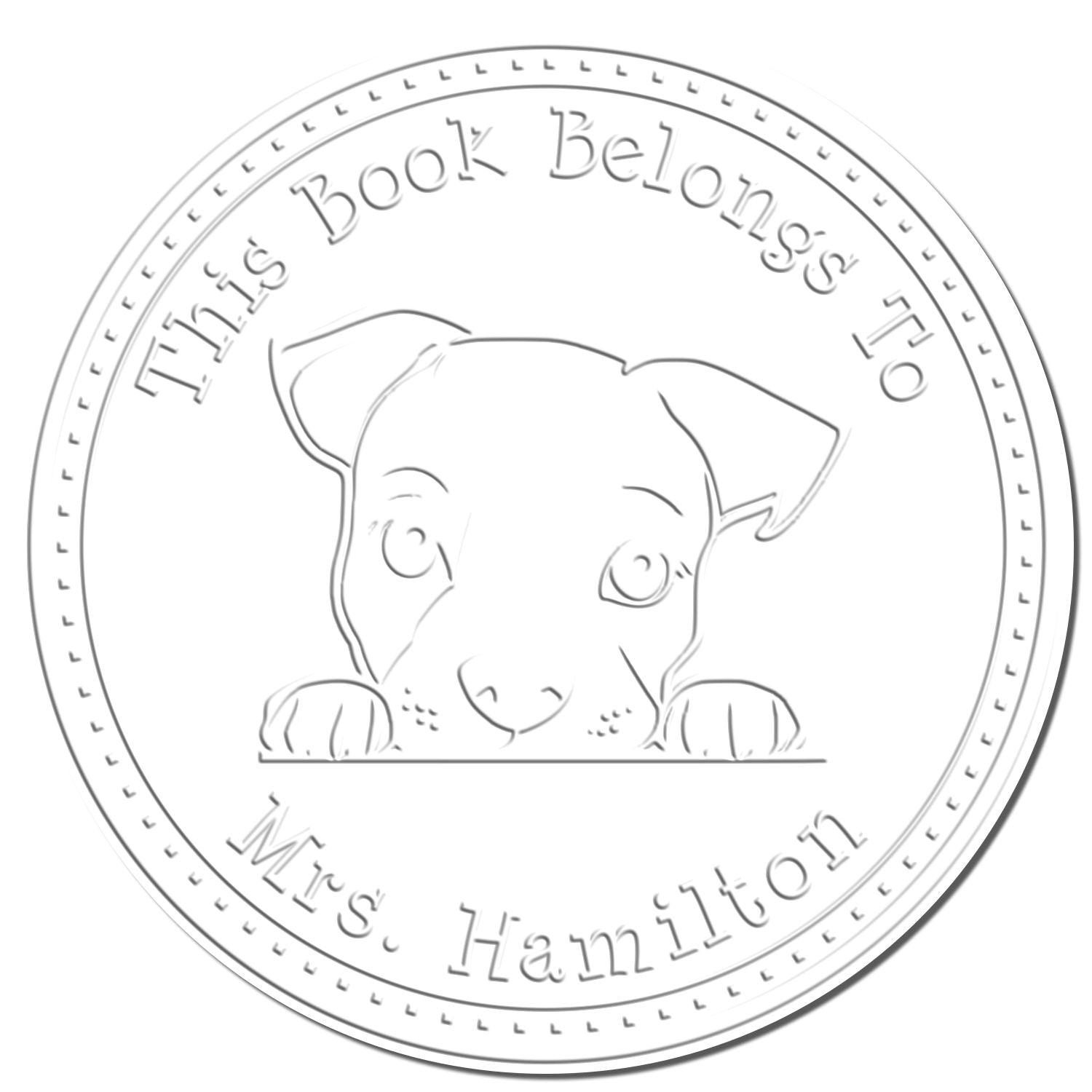 Desk Standard Schnauzer Custom Desk of Embossed Seal - Engineer Seal Stamps