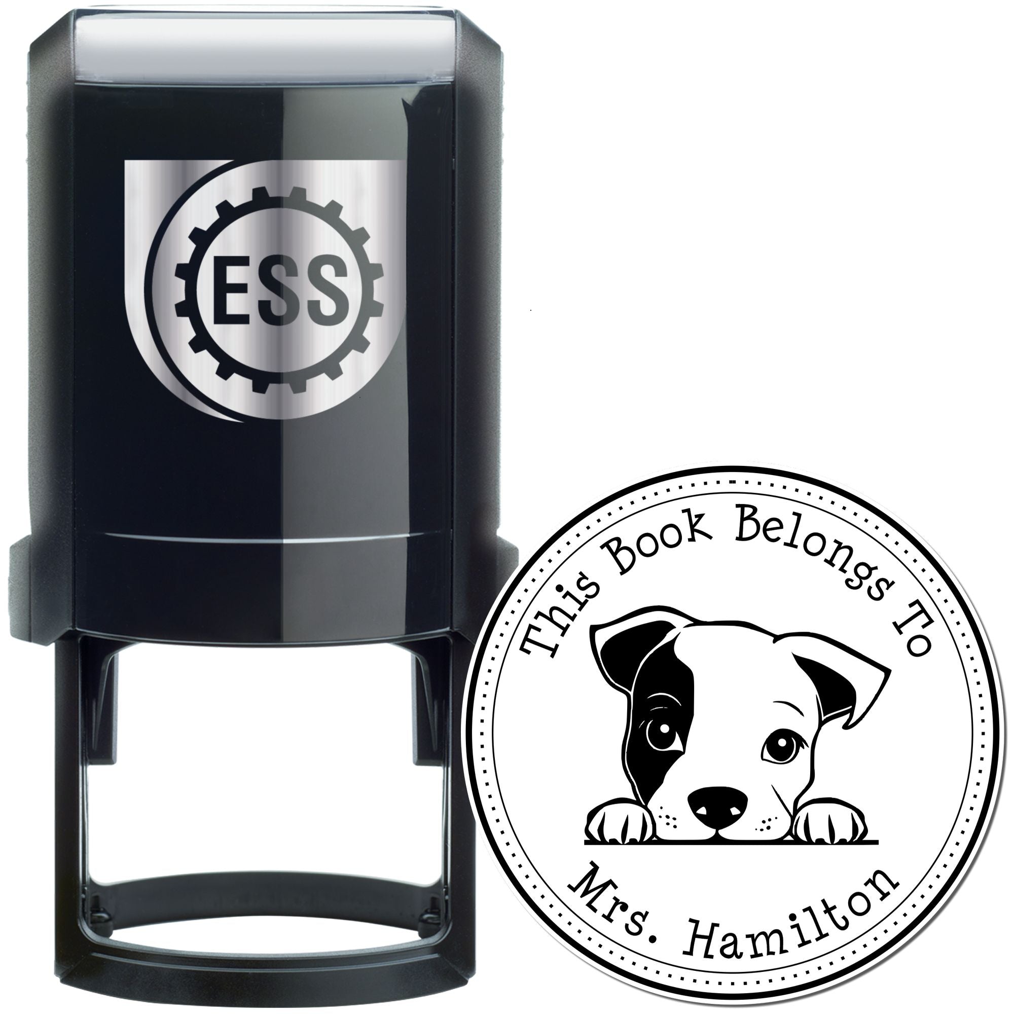 Self-Inking Standard Schnauzer Personalizable Desk of Stamp - Engineer Seal Stamps