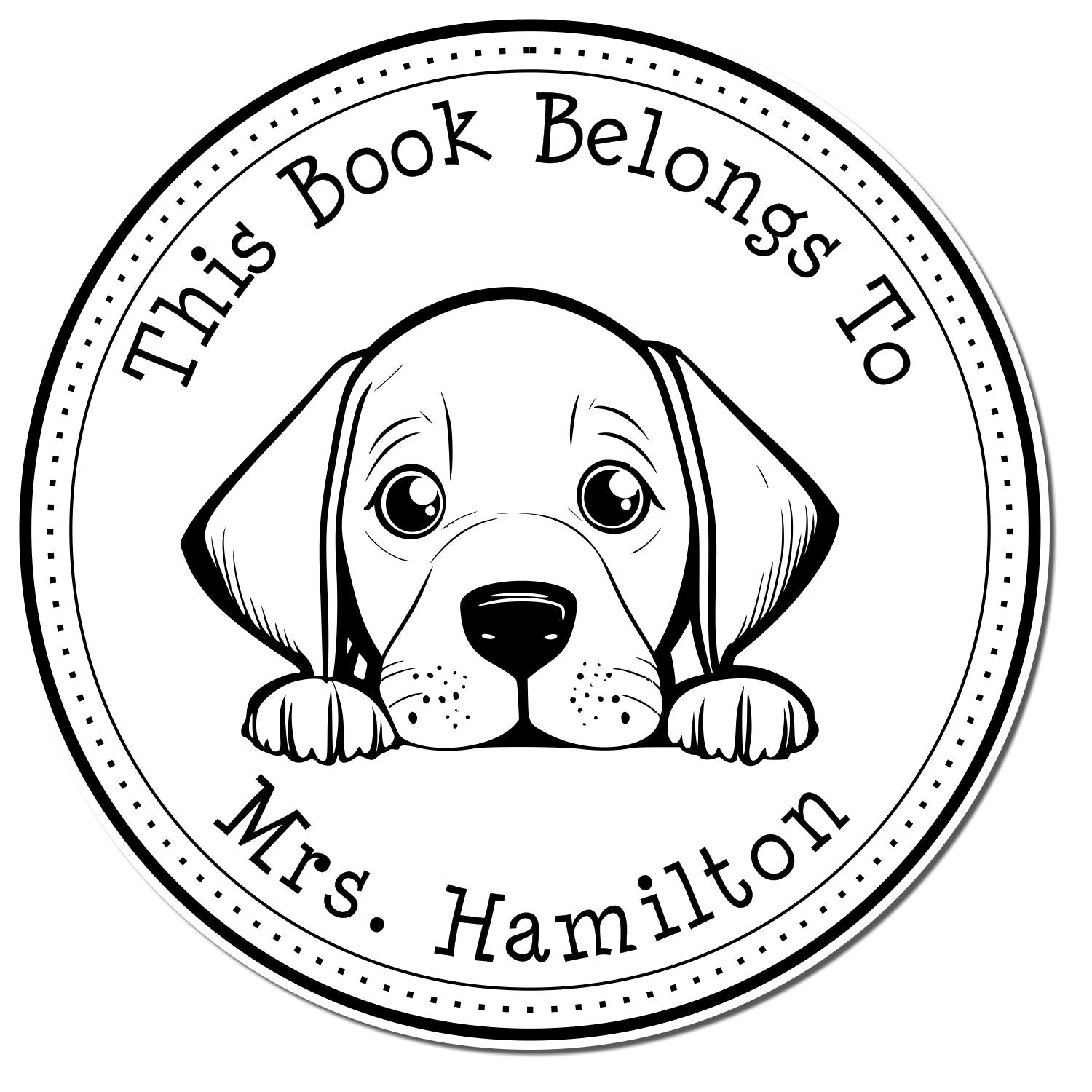 Vizsla Customizable Private Library Stamp - Engineer Seal Stamps