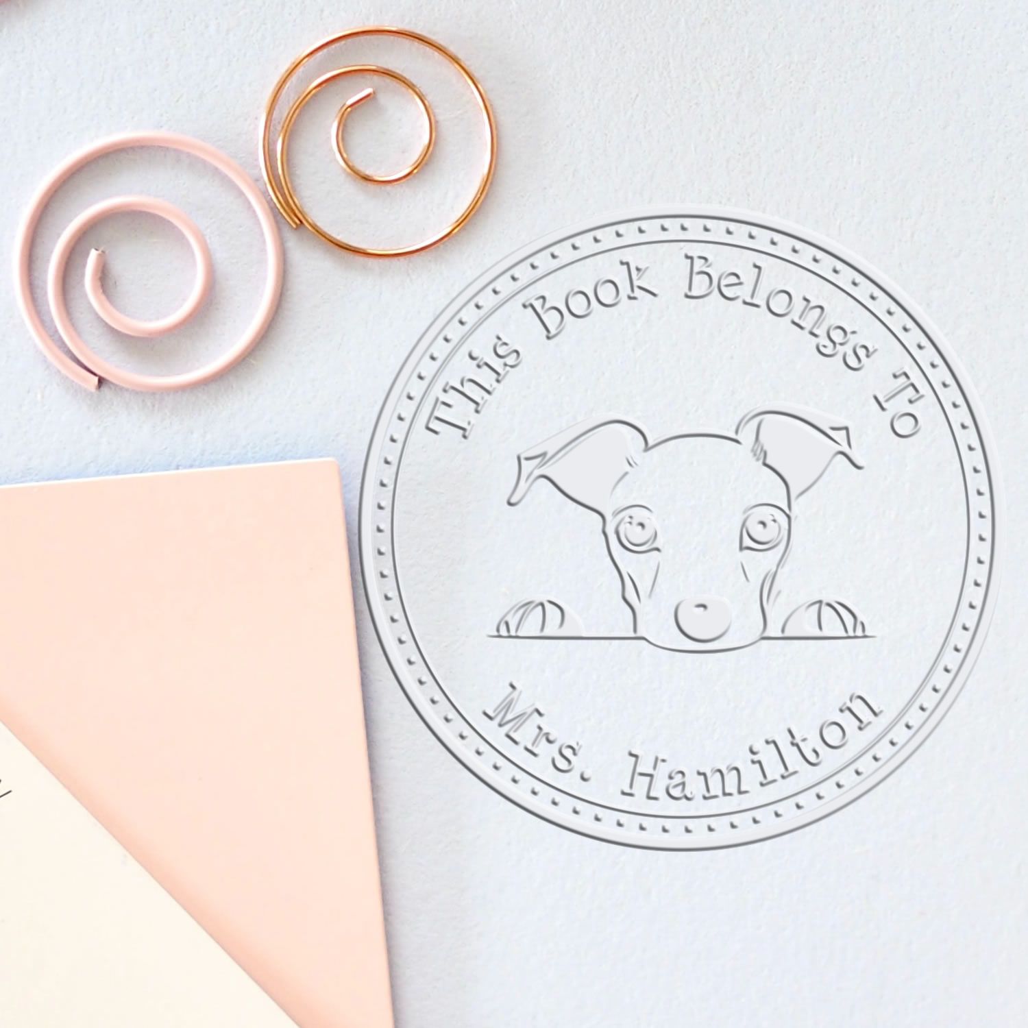 Hybrid Whippet Custom Book Label Embosser - Engineer Seal Stamps