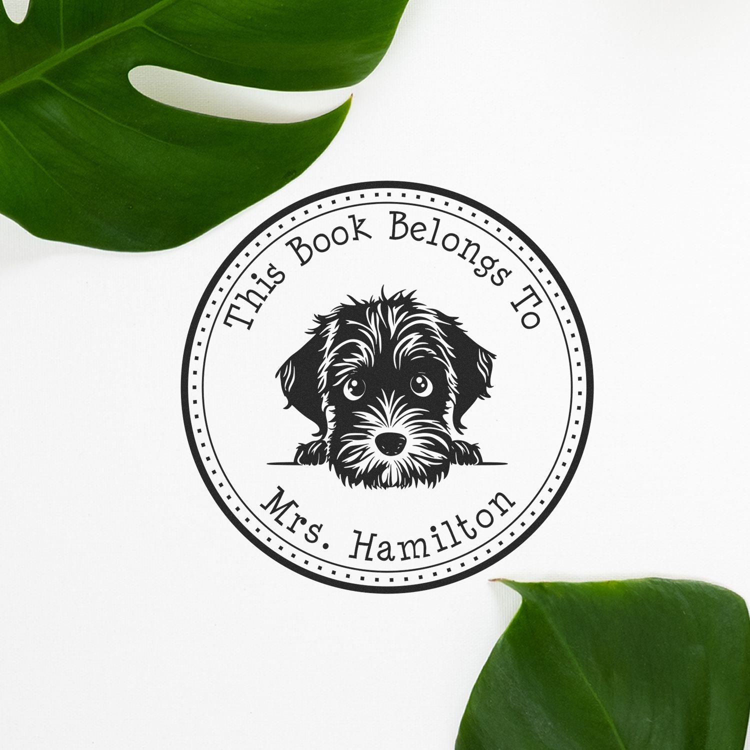 Wirehaired Pointing Griffon Custom-Made From the Desk of Stamp - Engineer Seal Stamps