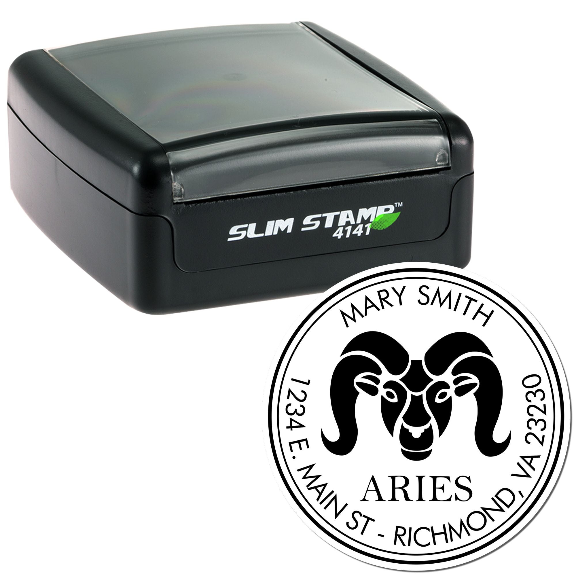 Portable Pre-Inked Mighty Aries Personalized Envelope Stamp - Engineer Seal Stamps