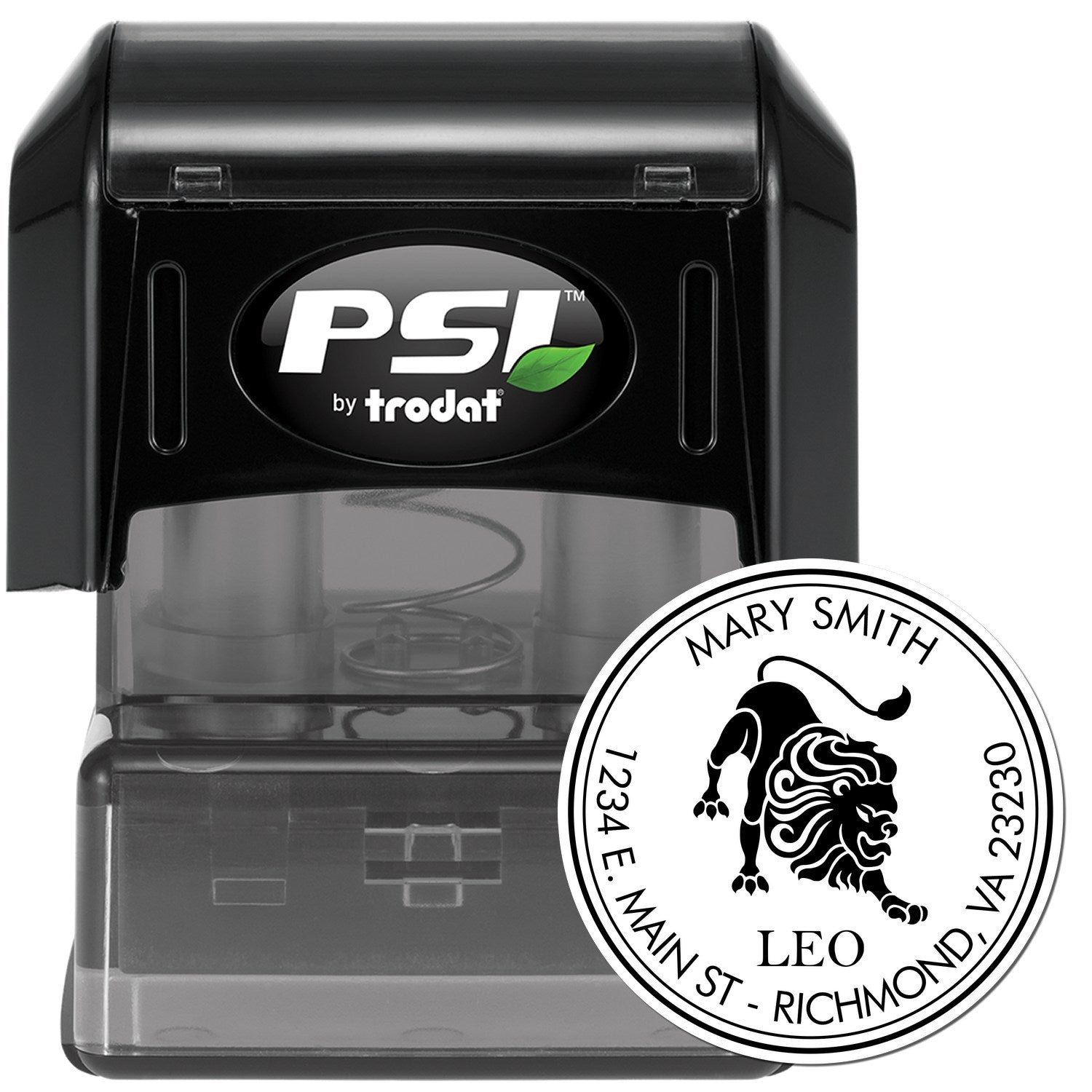 PSI Pre-Inked Pouncing Leo Customized Envelope Stamp - Engineer Seal Stamps