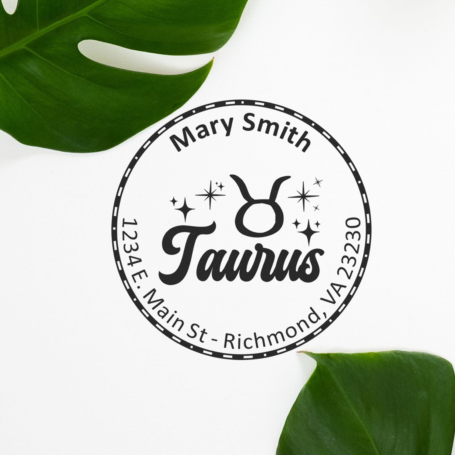 Wood Handle Reliable Taurus Personalized Envelope Stamp - Engineer Seal Stamps