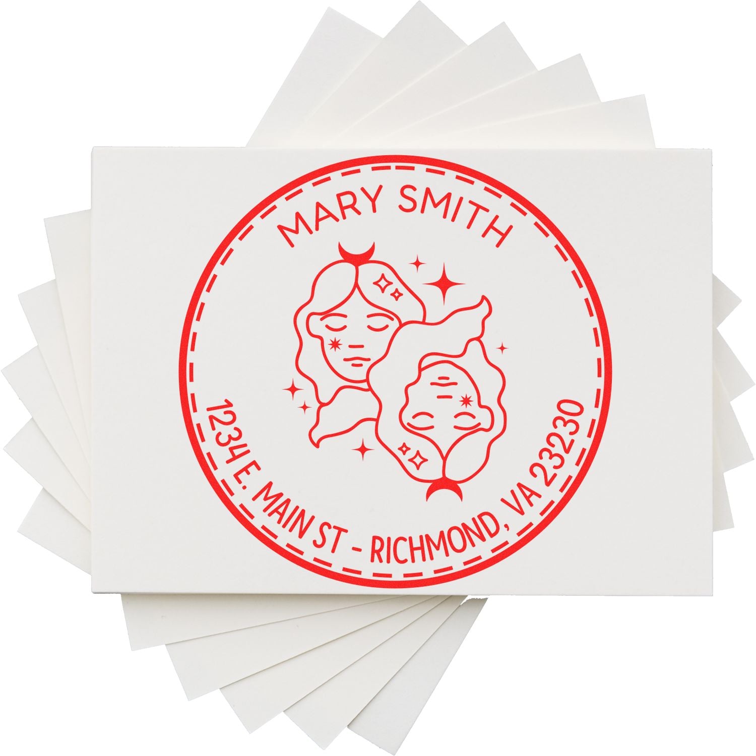 PSI Pre-Inked Witty Gemini Custom Home Stamp - Engineer Seal Stamps