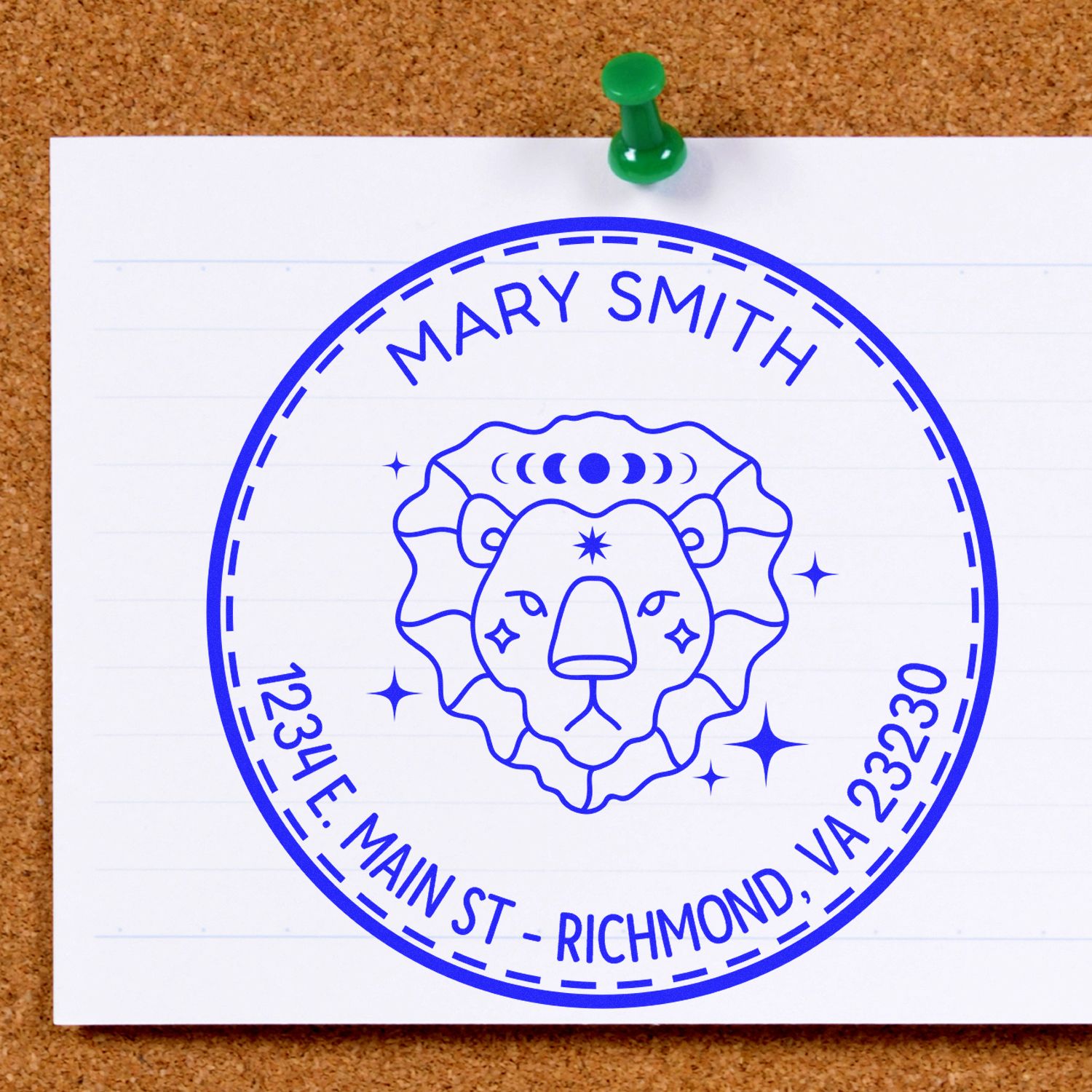 Wood Handle Leadership Leo Custom New Home Stamper - Engineer Seal Stamps