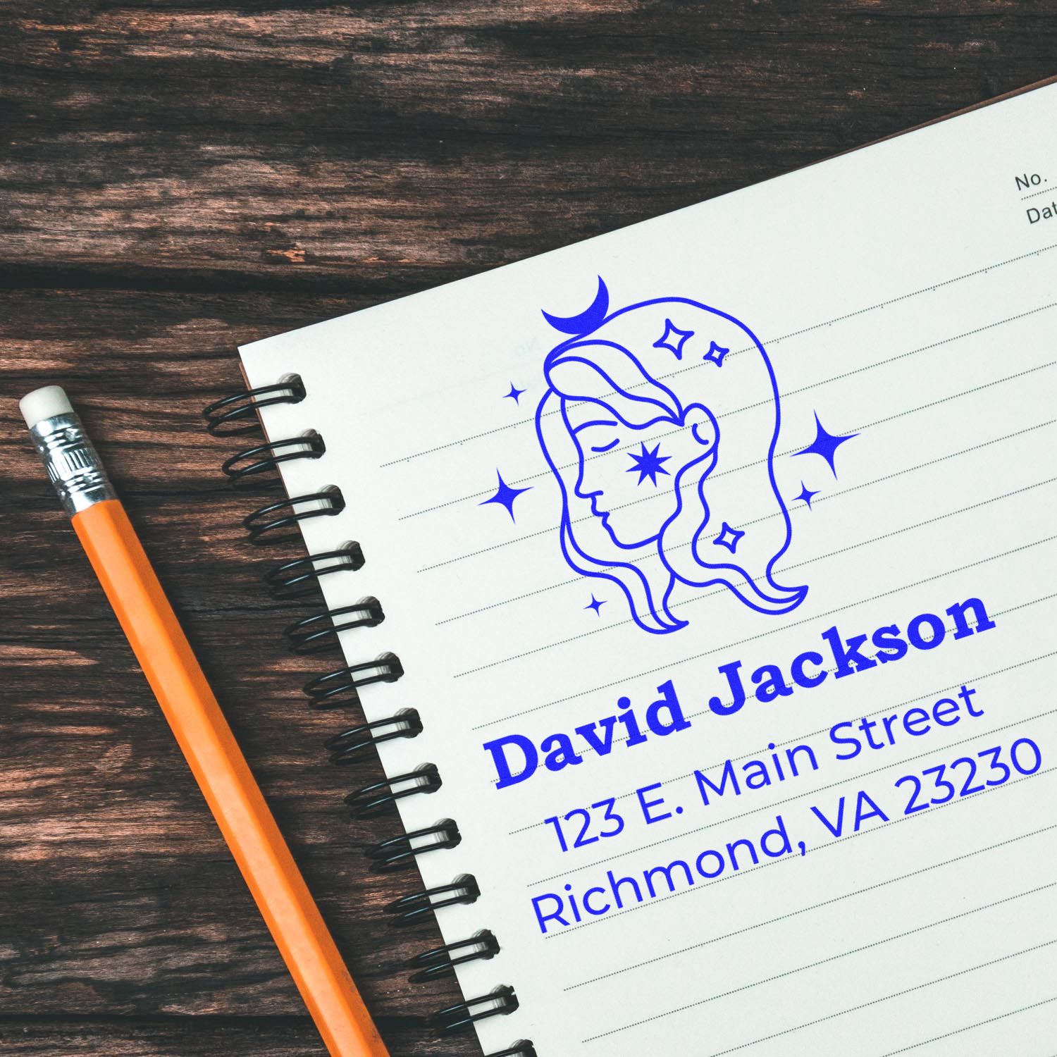 Celesital Organized Virgo Customized Home Address Stamper - Engineer Seal Stamps