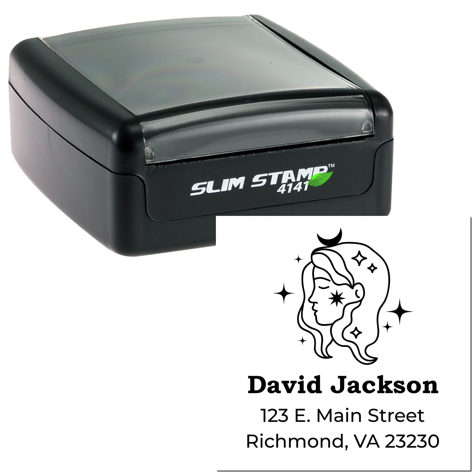 Organized Virgo Zodiac Home Address Stamp - Engineer Seal Stamps