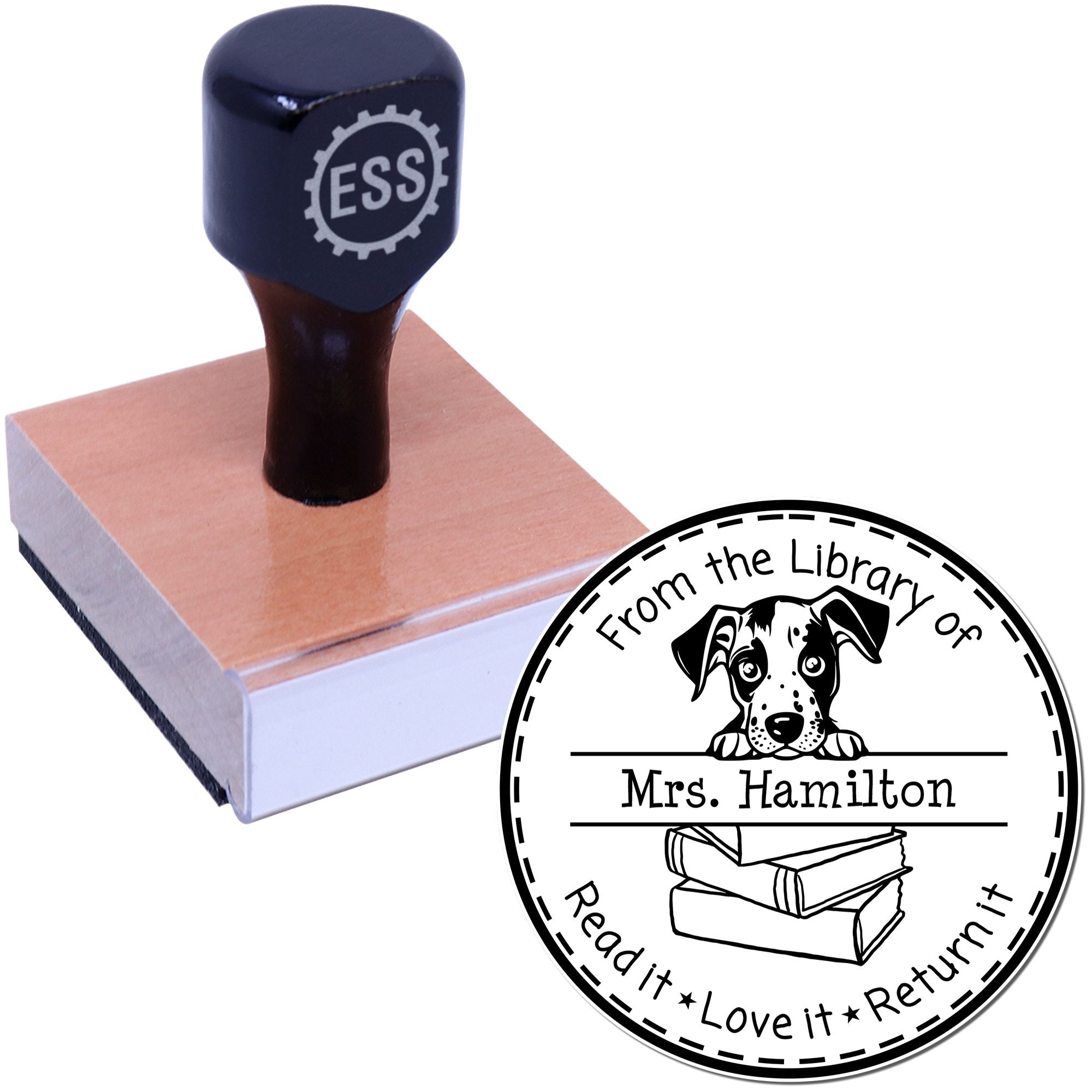 Catahoula Customized Private Library Stamper