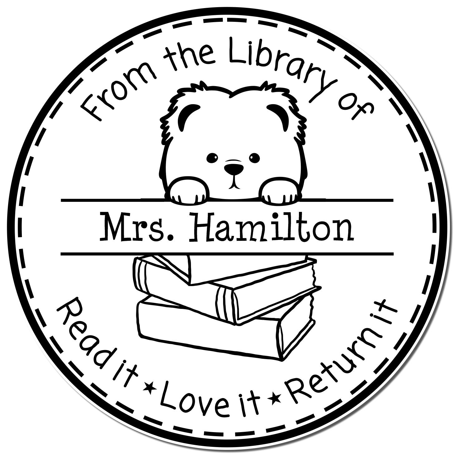 Chow Chow Custom Librarian Stamper - Engineer Seal Stamps