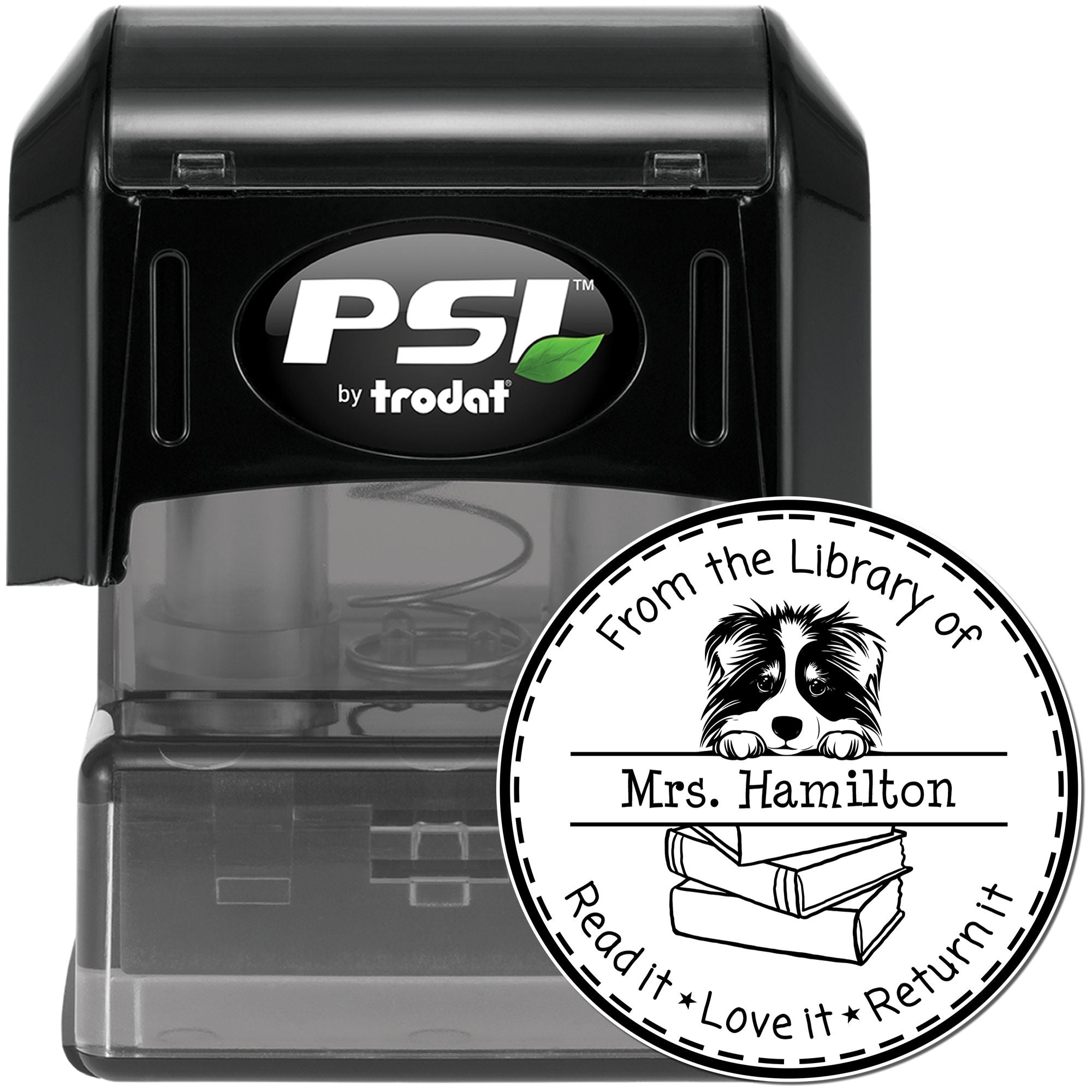 Collie Custom Learning Enthusiast Stamp - Engineer Seal Stamps