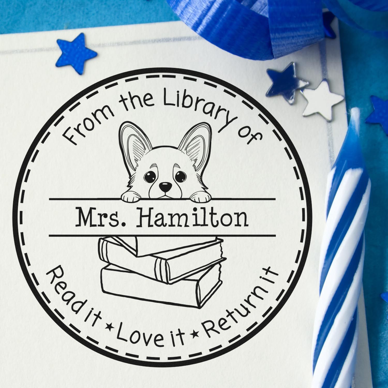 Corgi Customized Homework Hero Stamper - Engineer Seal Stamps