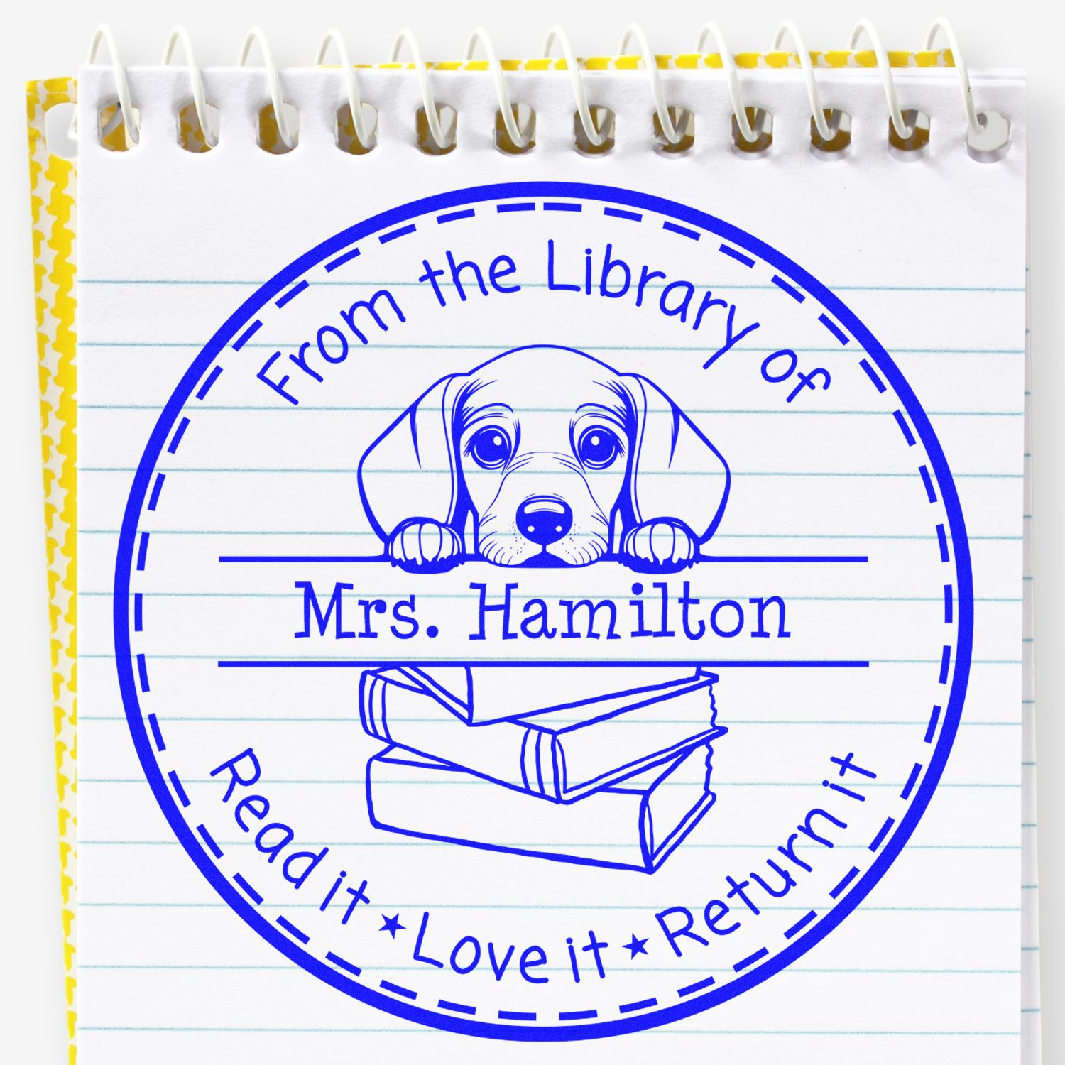 Dachshund Puppy Themed Educators Stamper - Engineer Seal Stamps