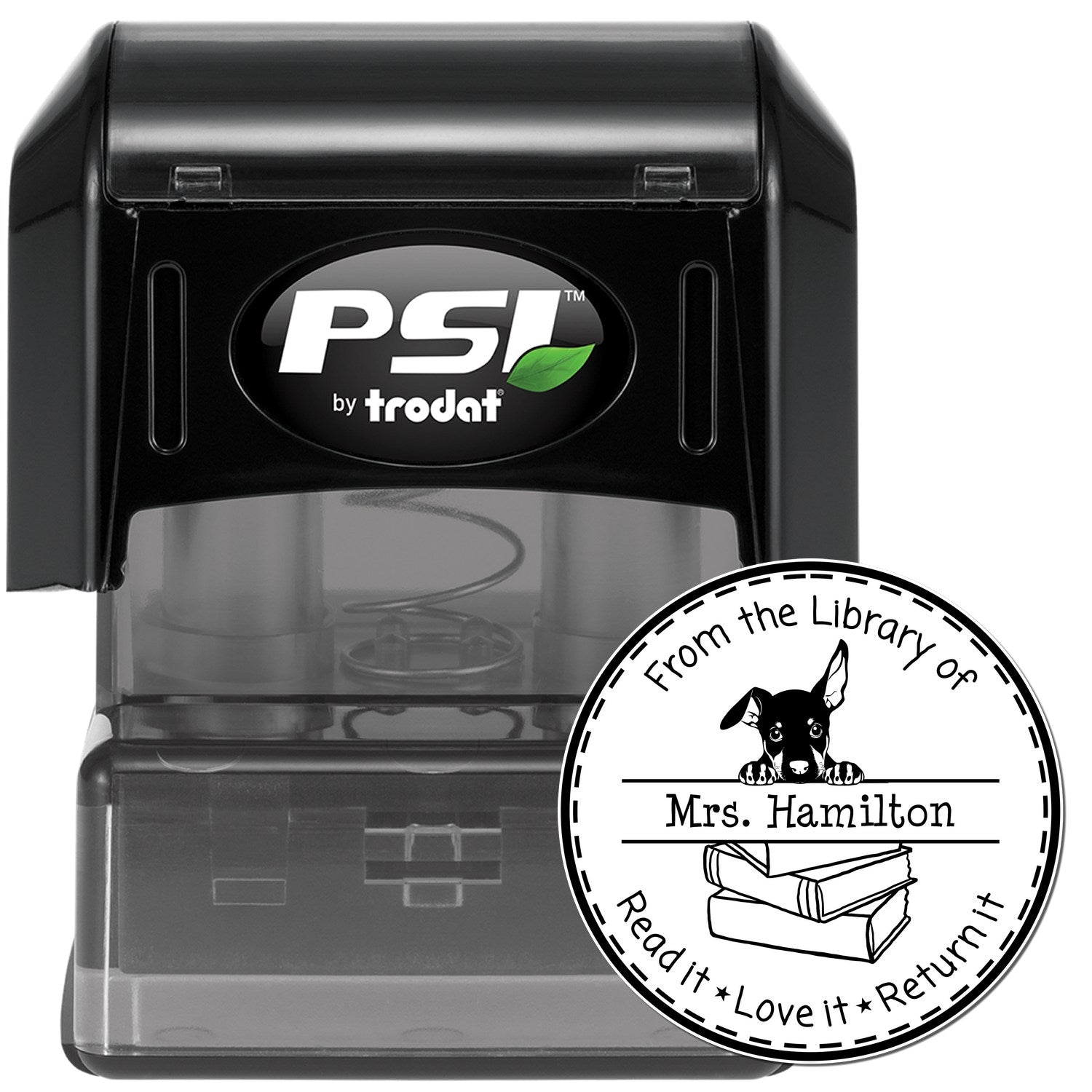 Adorable Doberman Pinscher Custom From The Classroom Of Stamper - Engineer Seal Stamps
