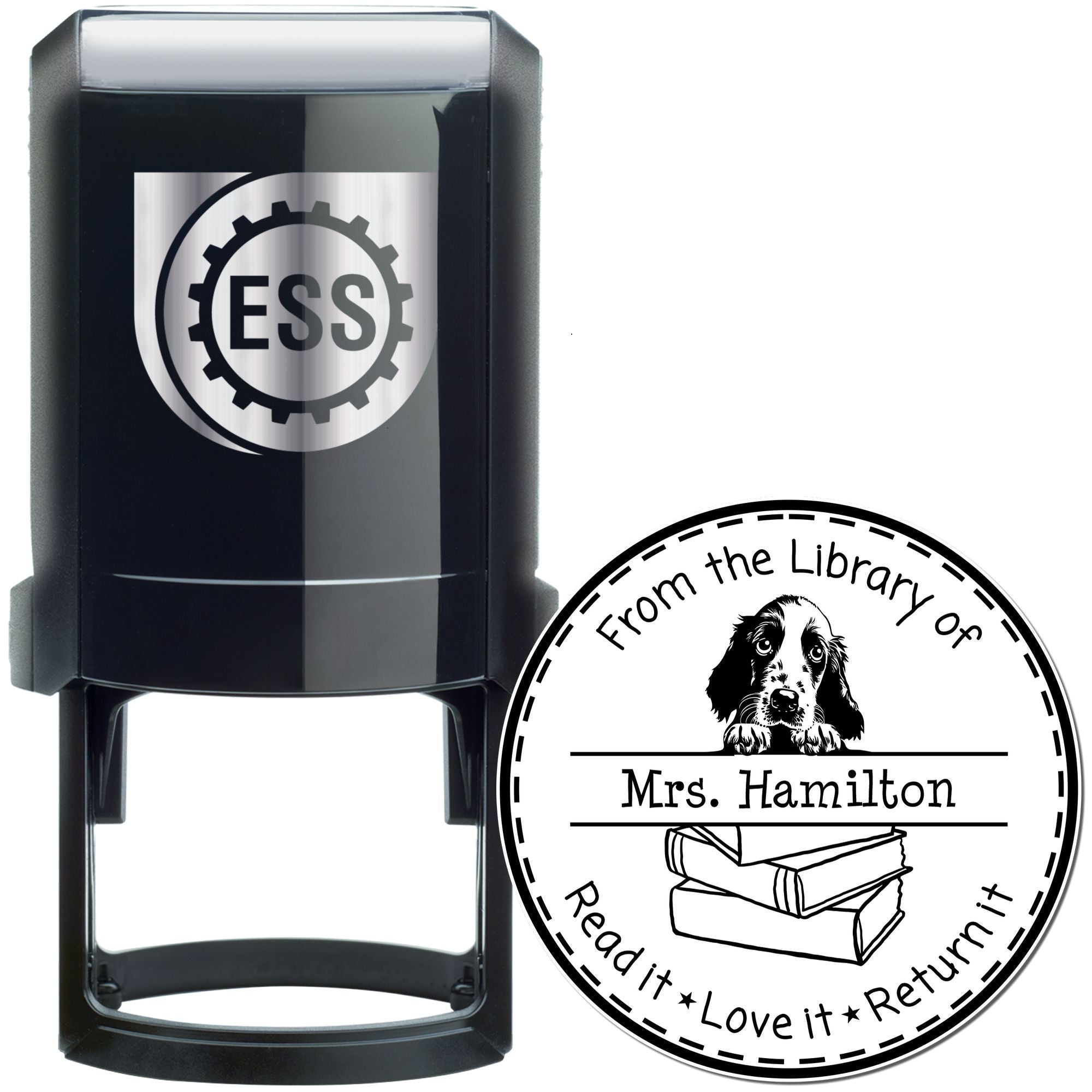 Self-Inking English Setter Customizable Educators Stamp - Engineer Seal Stamps
