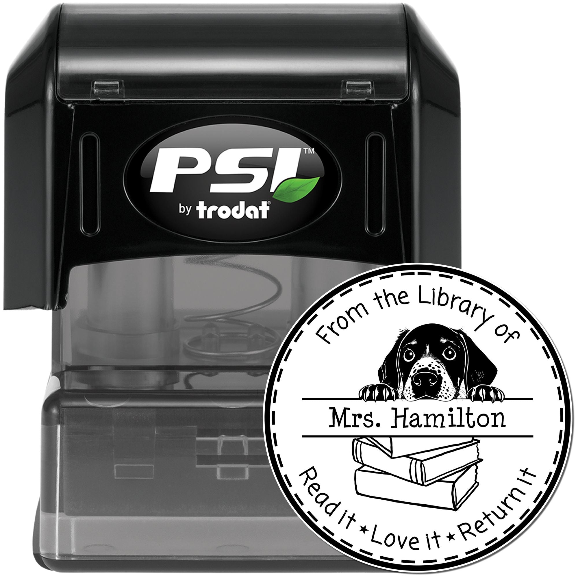 Adorable German Shorthaired Pointer Custom Classroom Leader Stamp - Engineer Seal Stamps