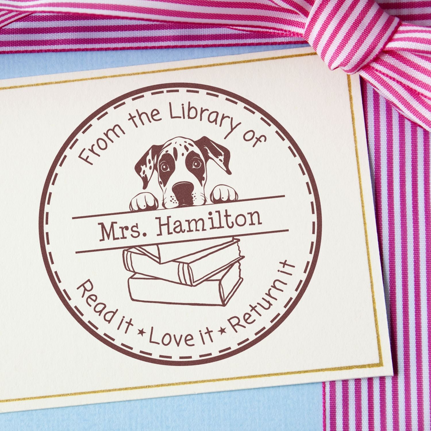 Great Dane Pet Themed Teaching Stamper - Engineer Seal Stamps