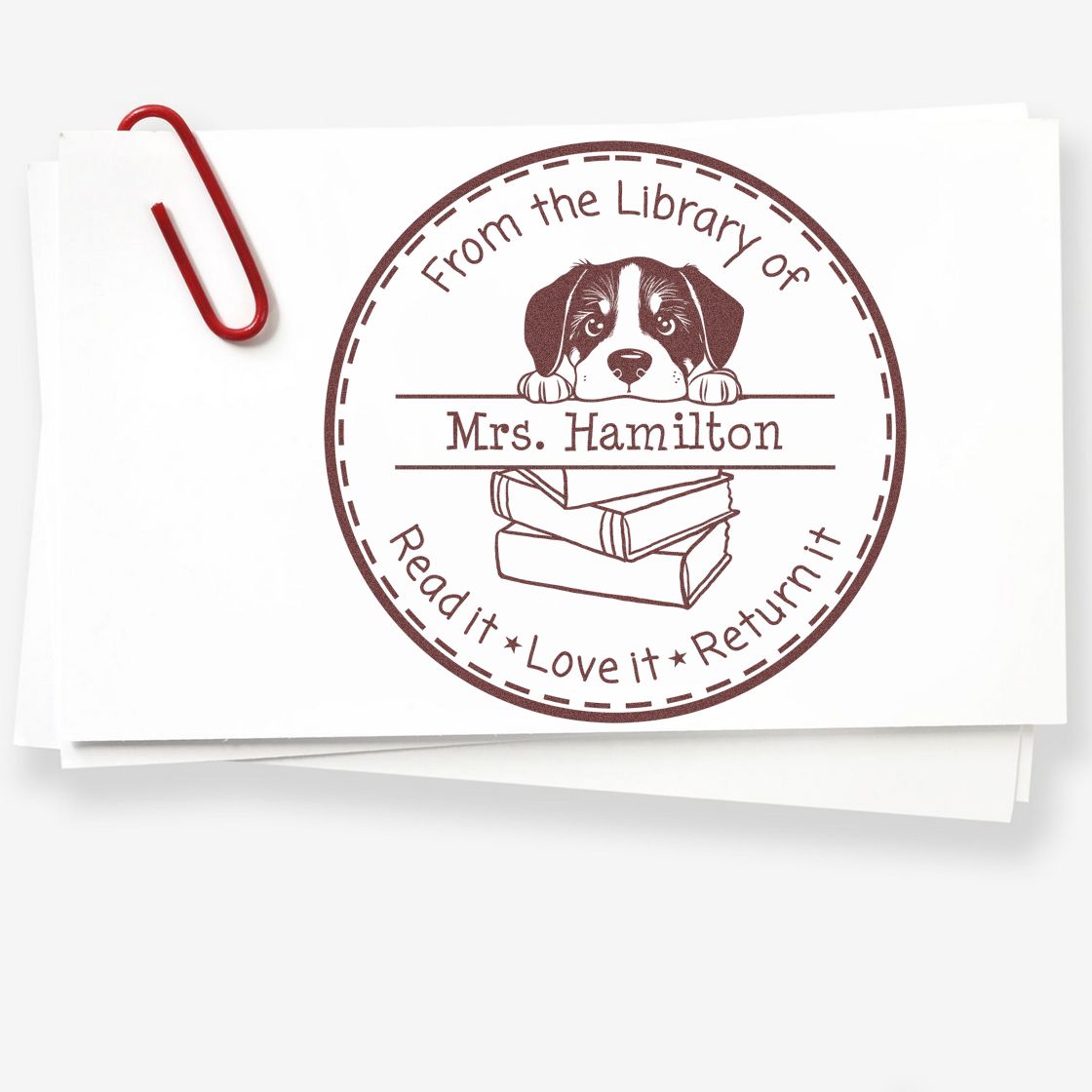 Great Pyrenees Pet Themed Teacher's Stamper - Engineer Seal Stamps