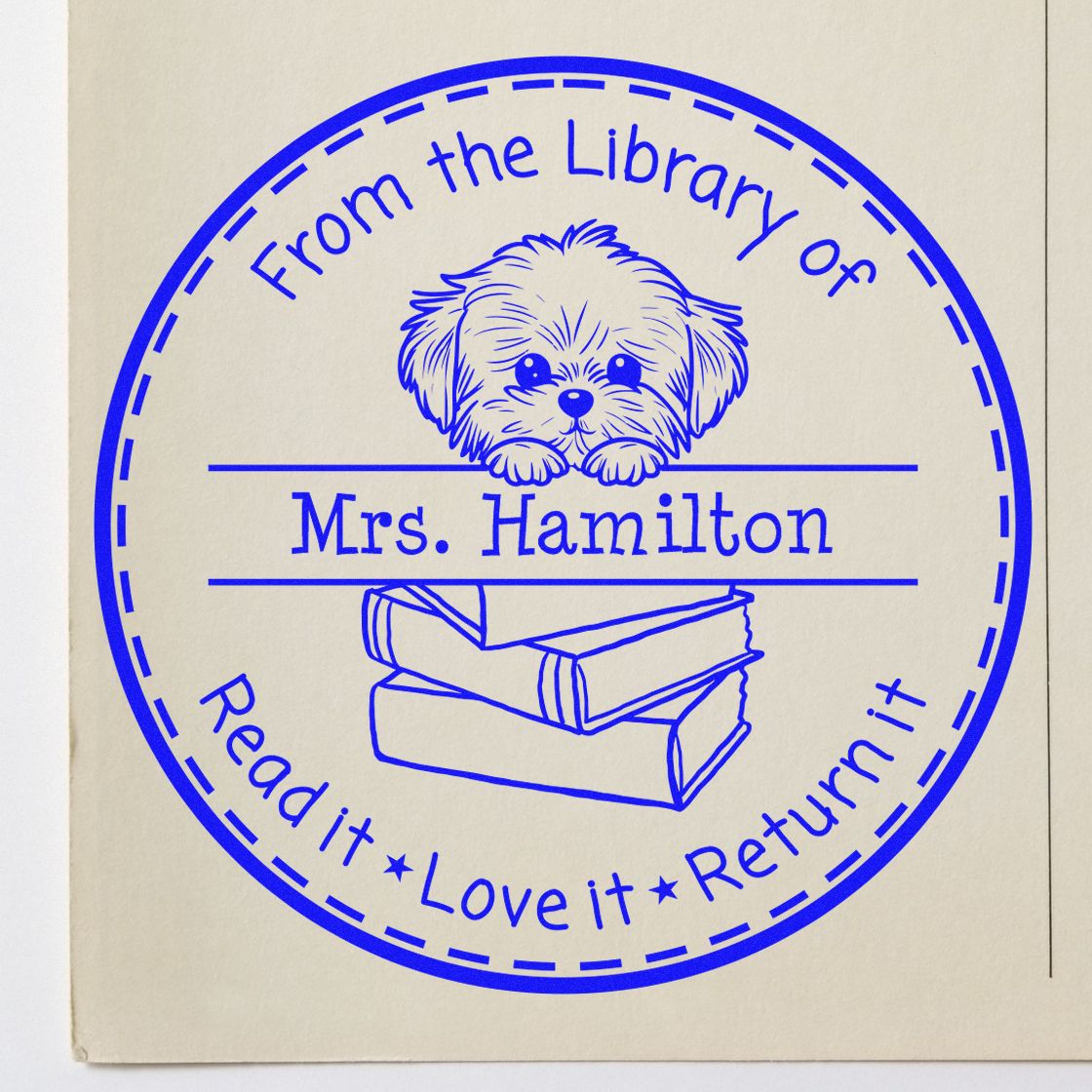 Maltese Customizable Teacher Stamp Stamp - Engineer Seal Stamps