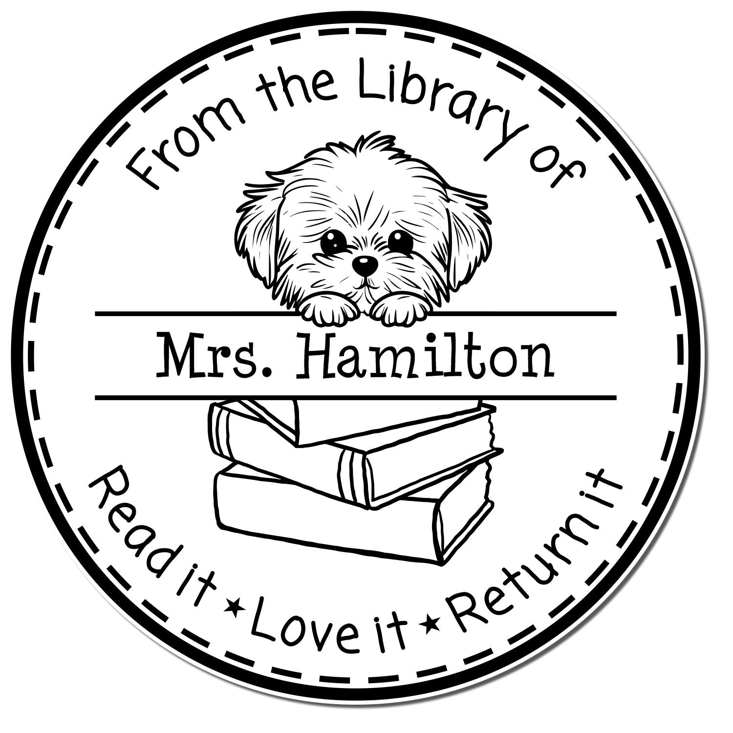 Maltese Customizable Teacher Stamp Stamp - Engineer Seal Stamps
