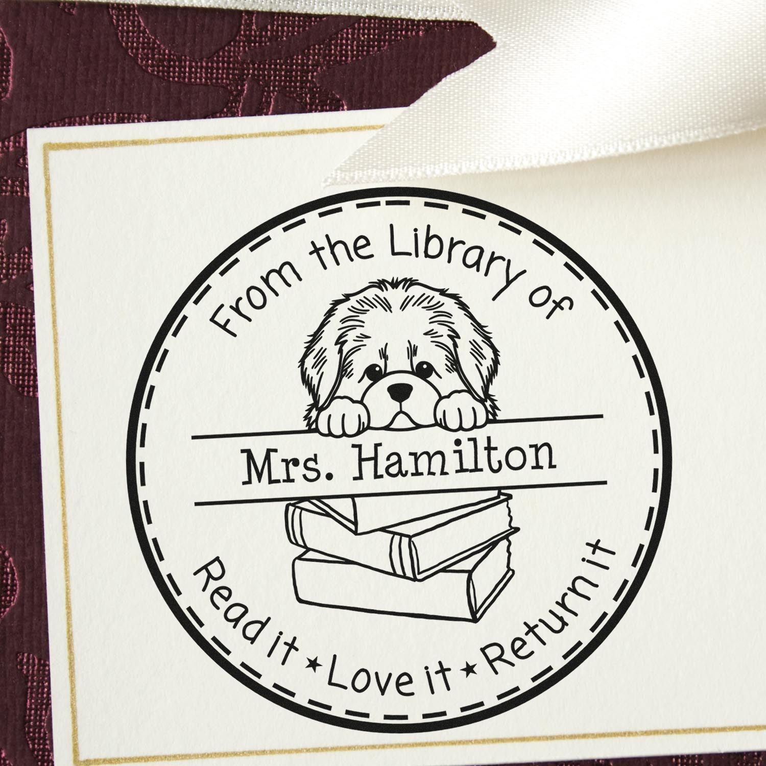 Newfoundland Custom Teacher Classroom Stamp Stamper - Engineer Seal Stamps