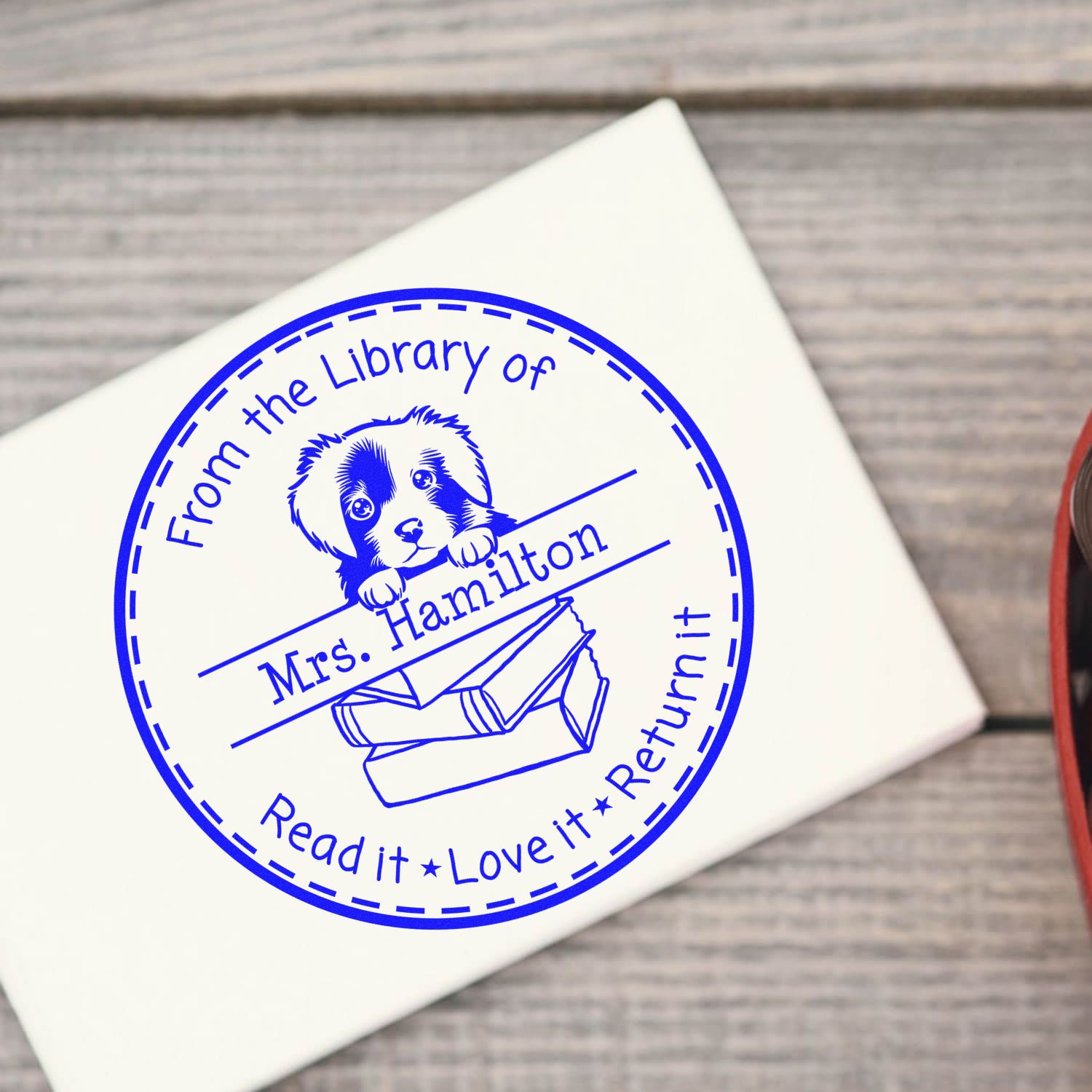Nova Scotia Duck Tolling Retriever Custom Teacher Classroom Stamp Stamp - Engineer Seal Stamps