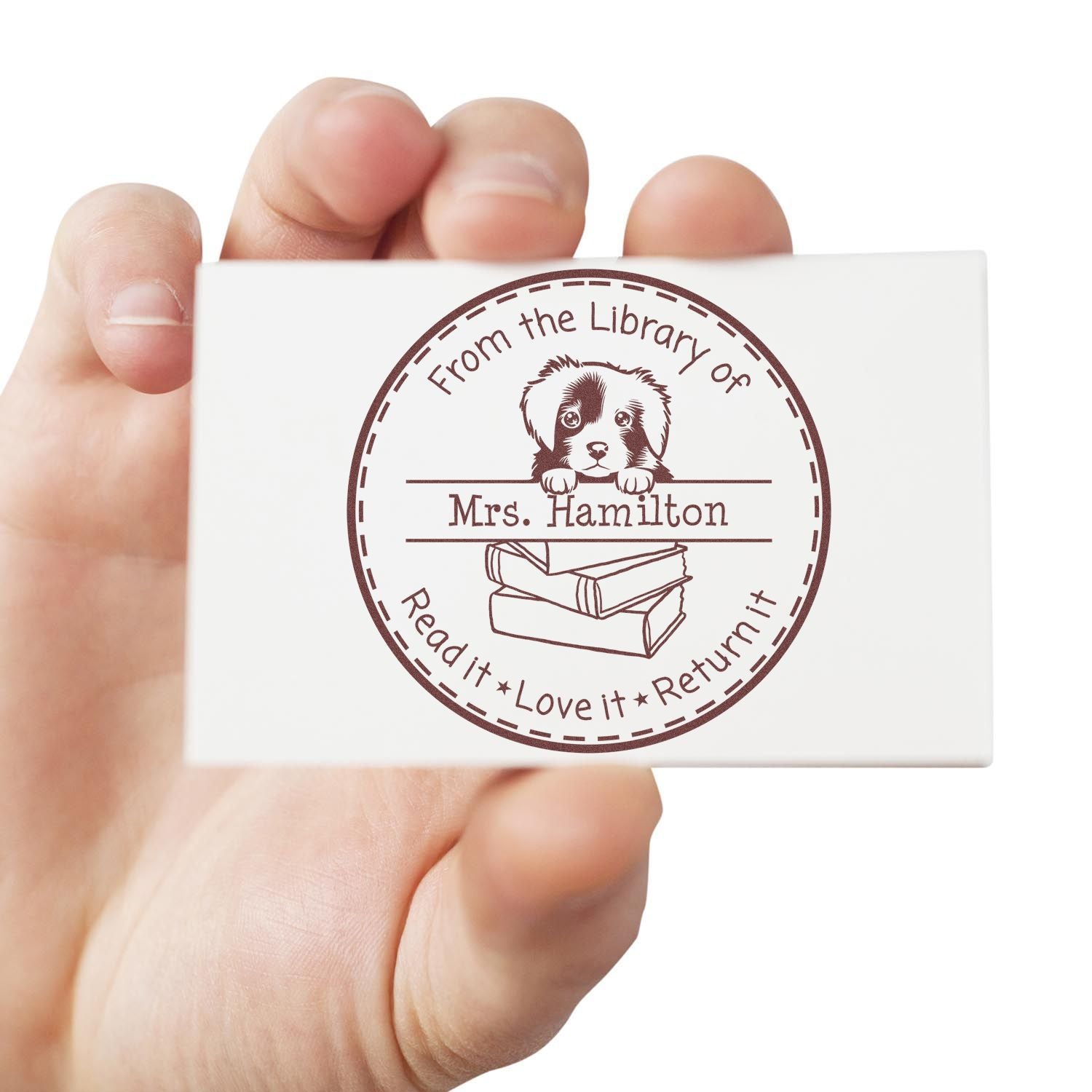 Adorable Nova Scotia Duck Tolling Retriever Puppy Themed School Rockstar Stamp - Engineer Seal Stamps