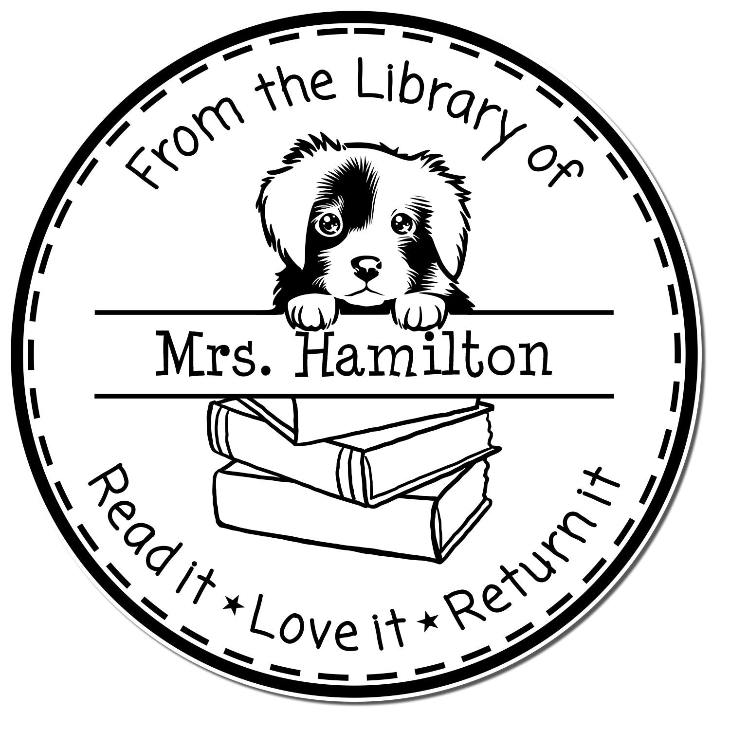 Nova Scotia Duck Tolling Retriever Customizable Teacher Classroom Stamp Stamp - Engineer Seal Stamps