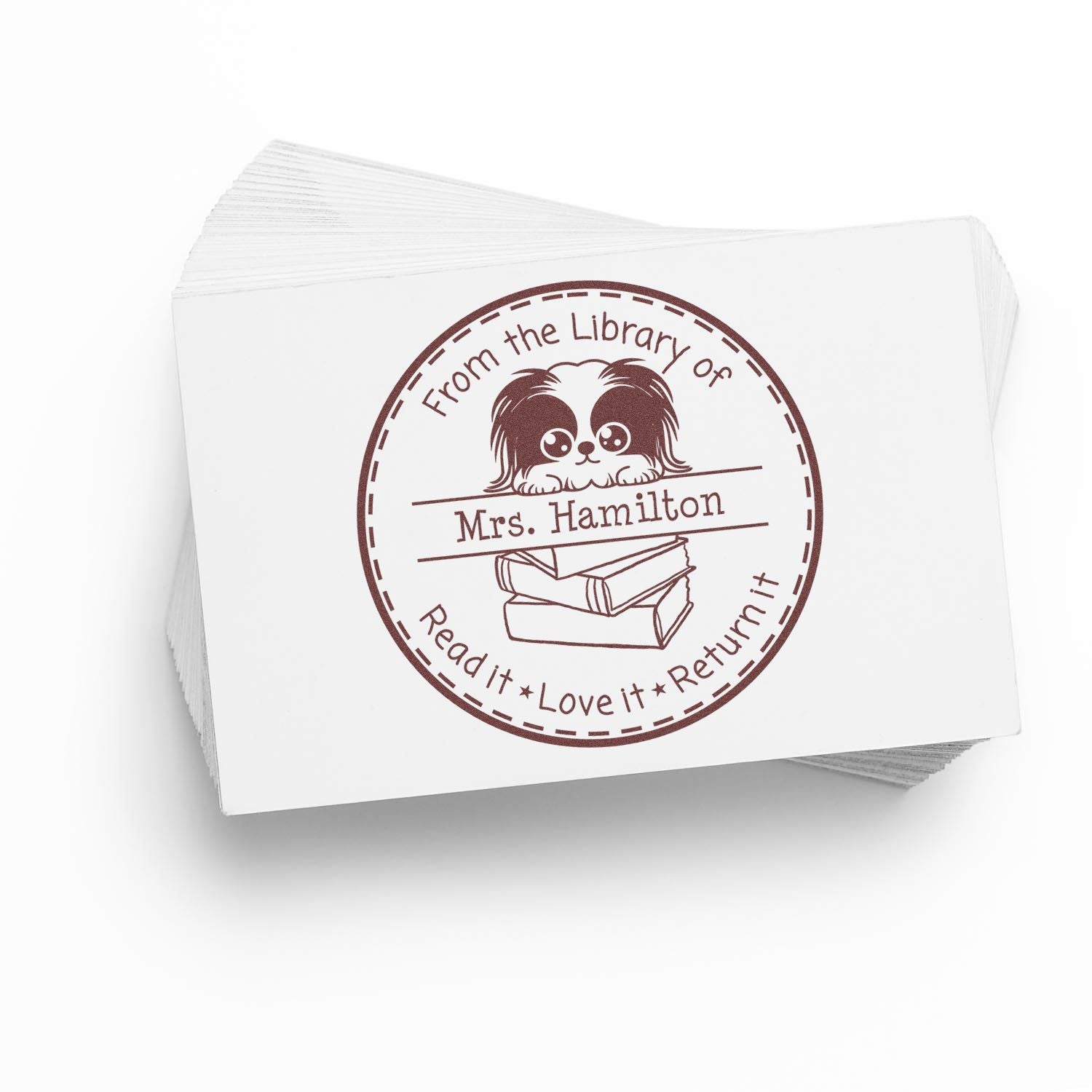 Pekingese Custom Teach Stamper - Engineer Seal Stamps