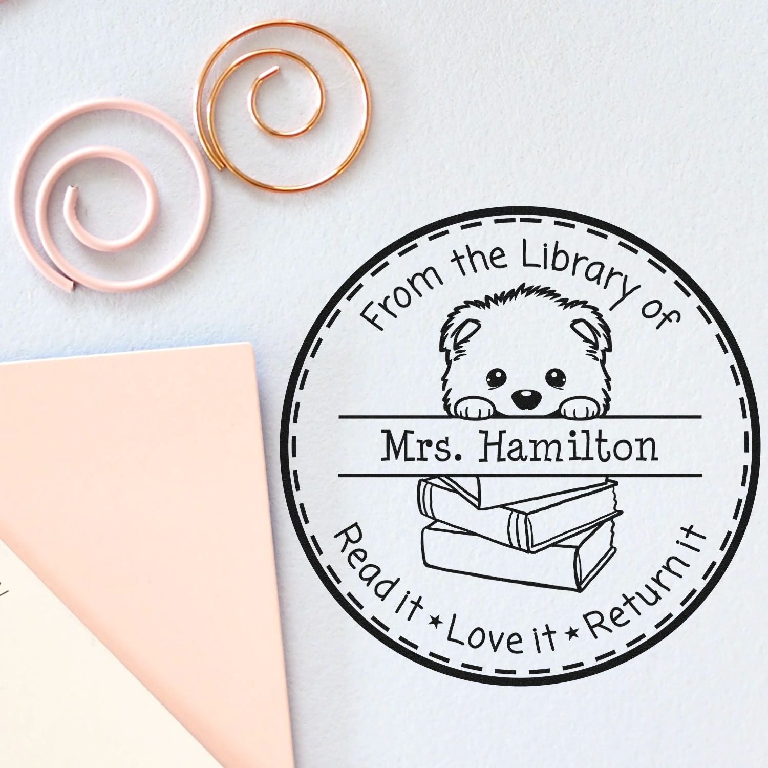 Samoyed Custom Read It Love It Return It Stamp - Engineer Seal Stamps